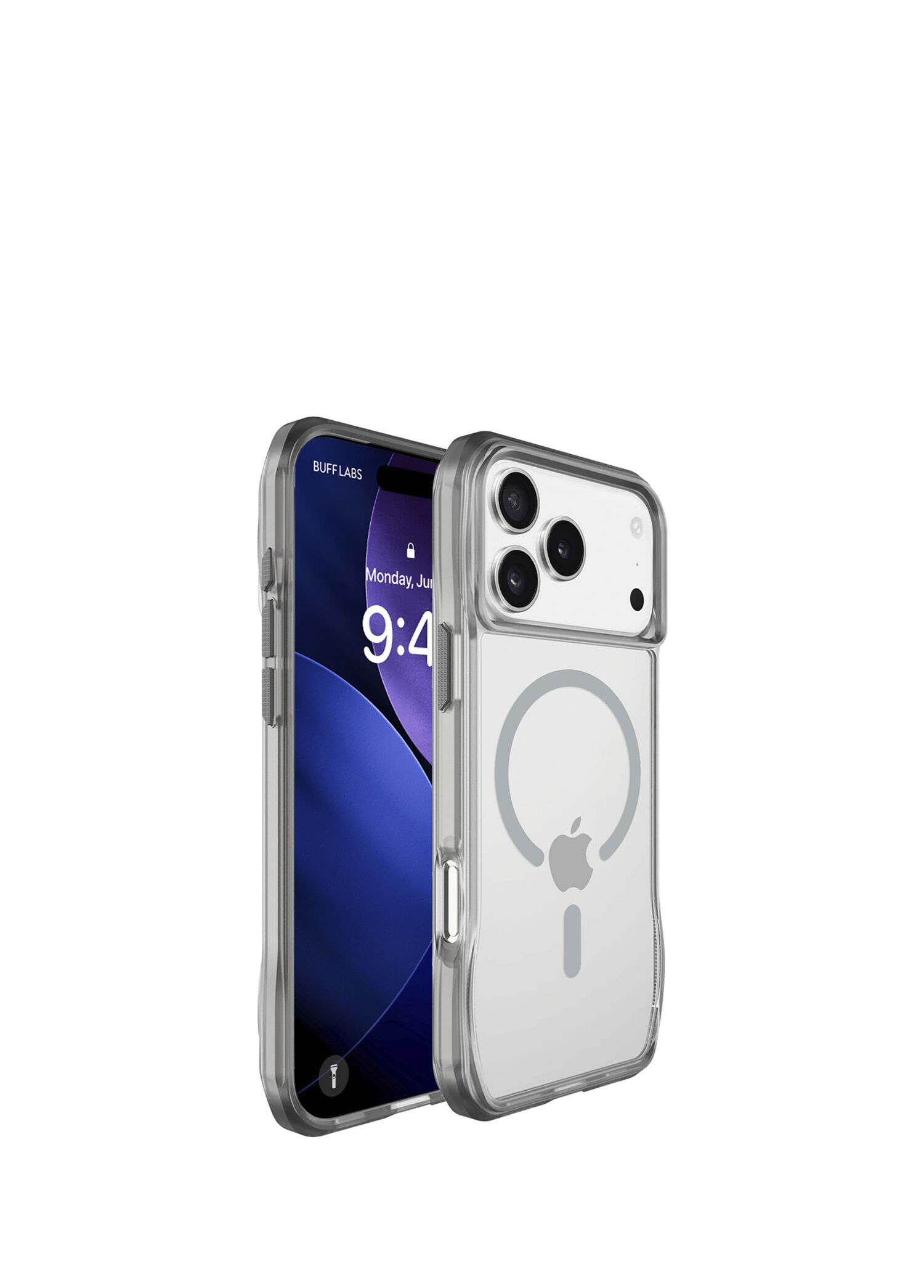 Octa Shield iPhone 17 Pro Magsafe Uyumlu Light Gray Telefon Kılıfı