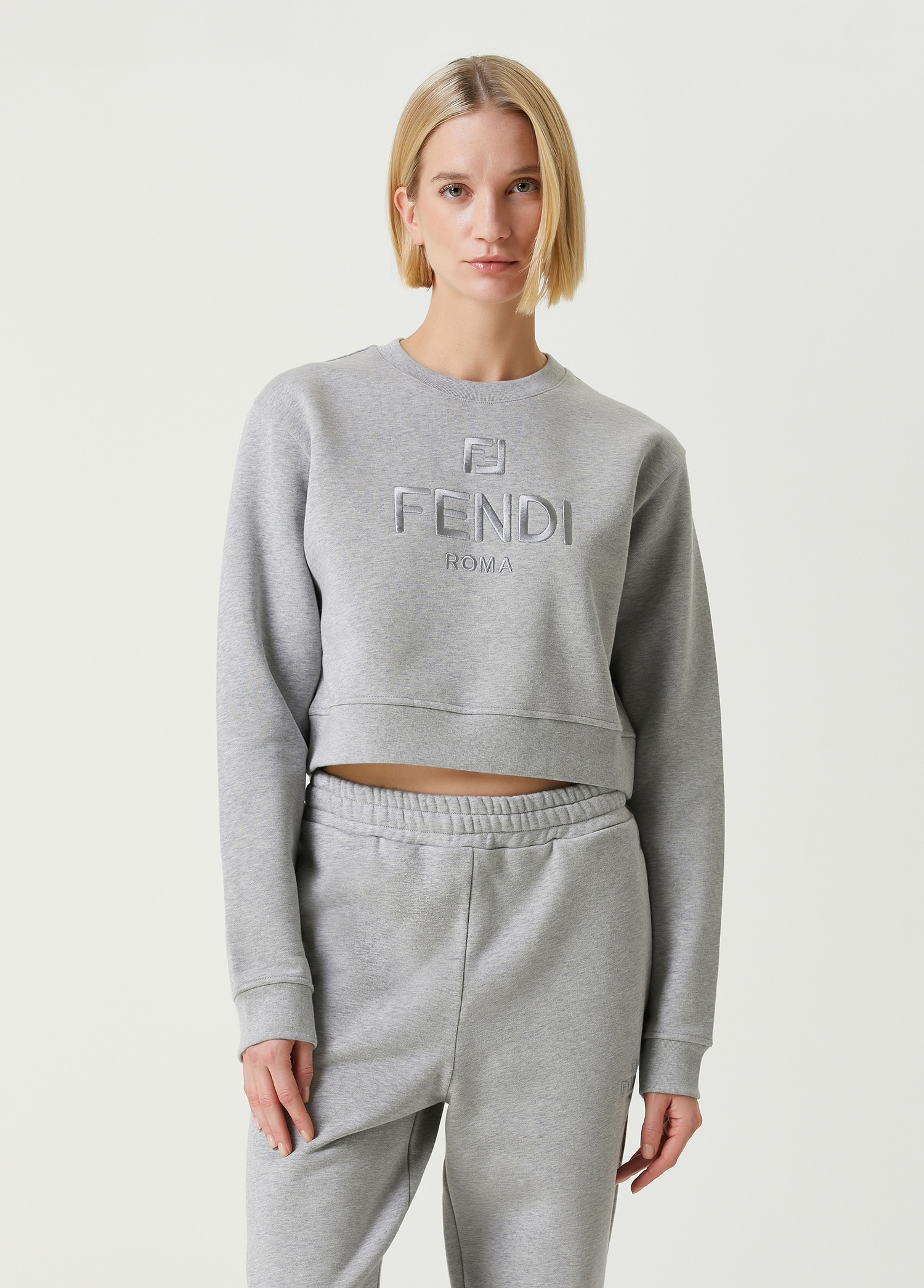 Fendi Grey Logo Sweatshirt