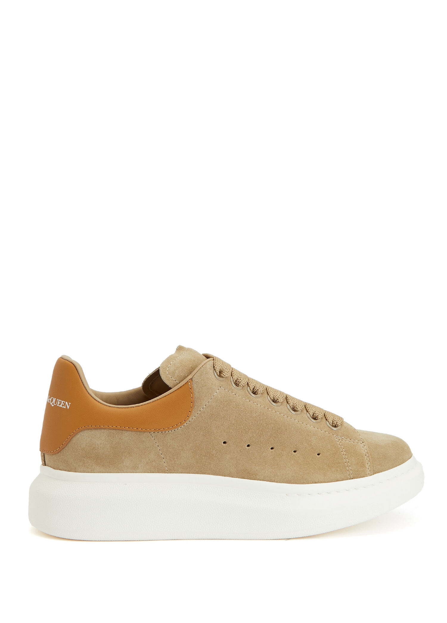 Oversized Bej Erkek Deri Sneaker