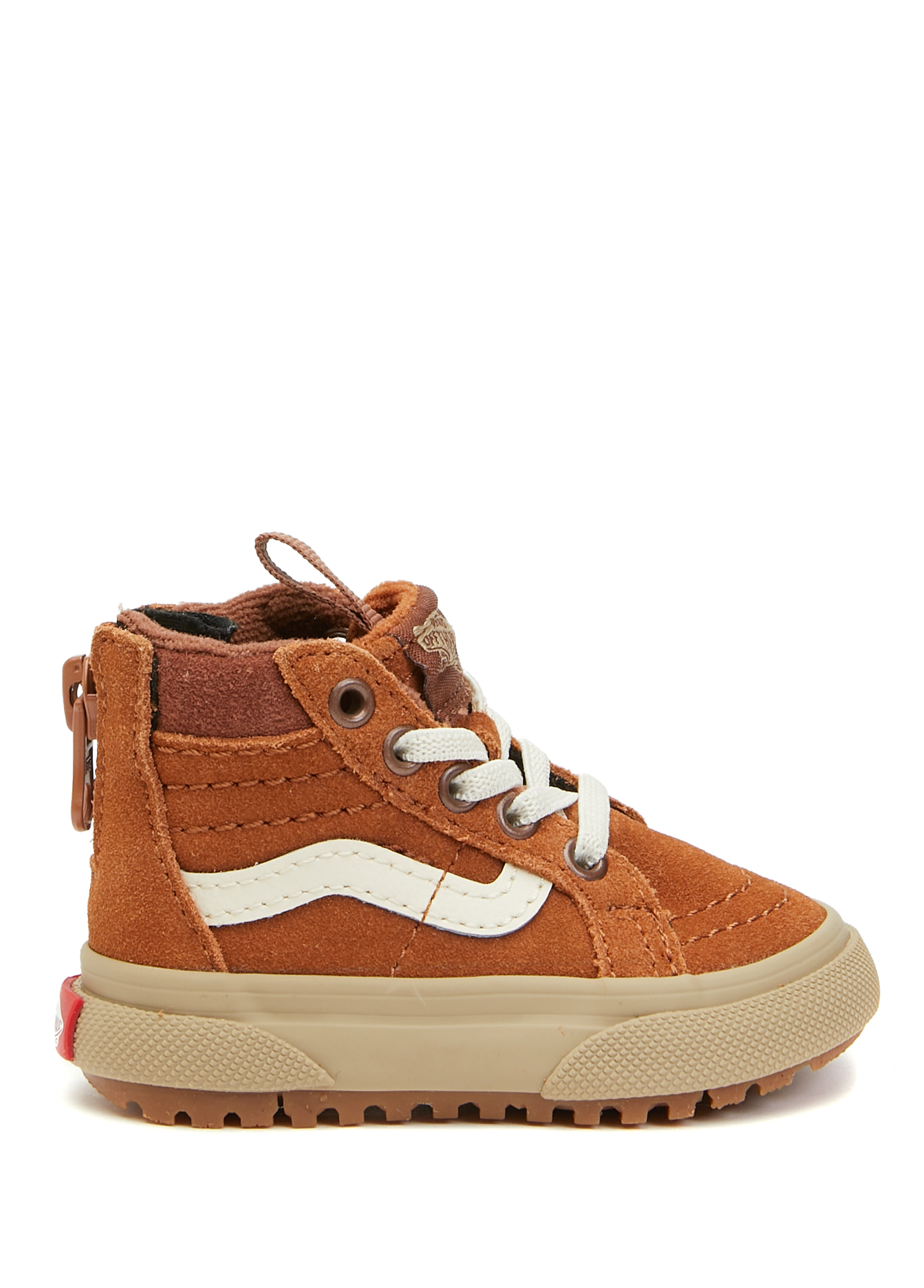 SK8-Hi Zip Taba Unisex Çocuk Deri Sneaker