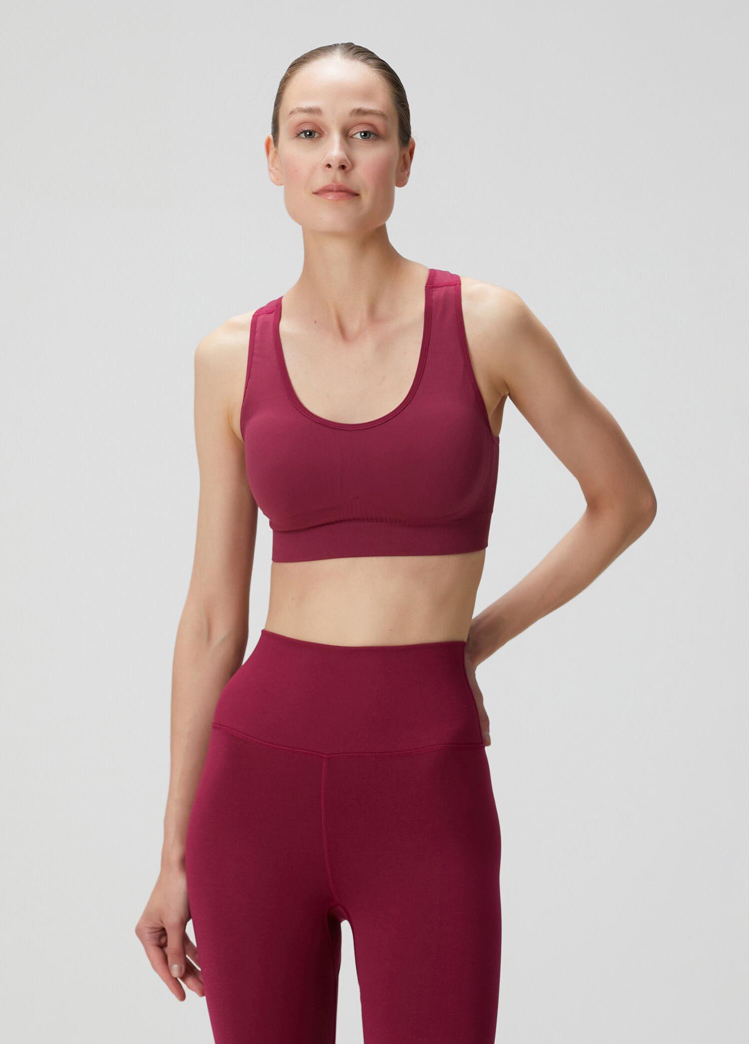 Aria Seamless Bordeaux Kadın Bra Spor Sütyeni