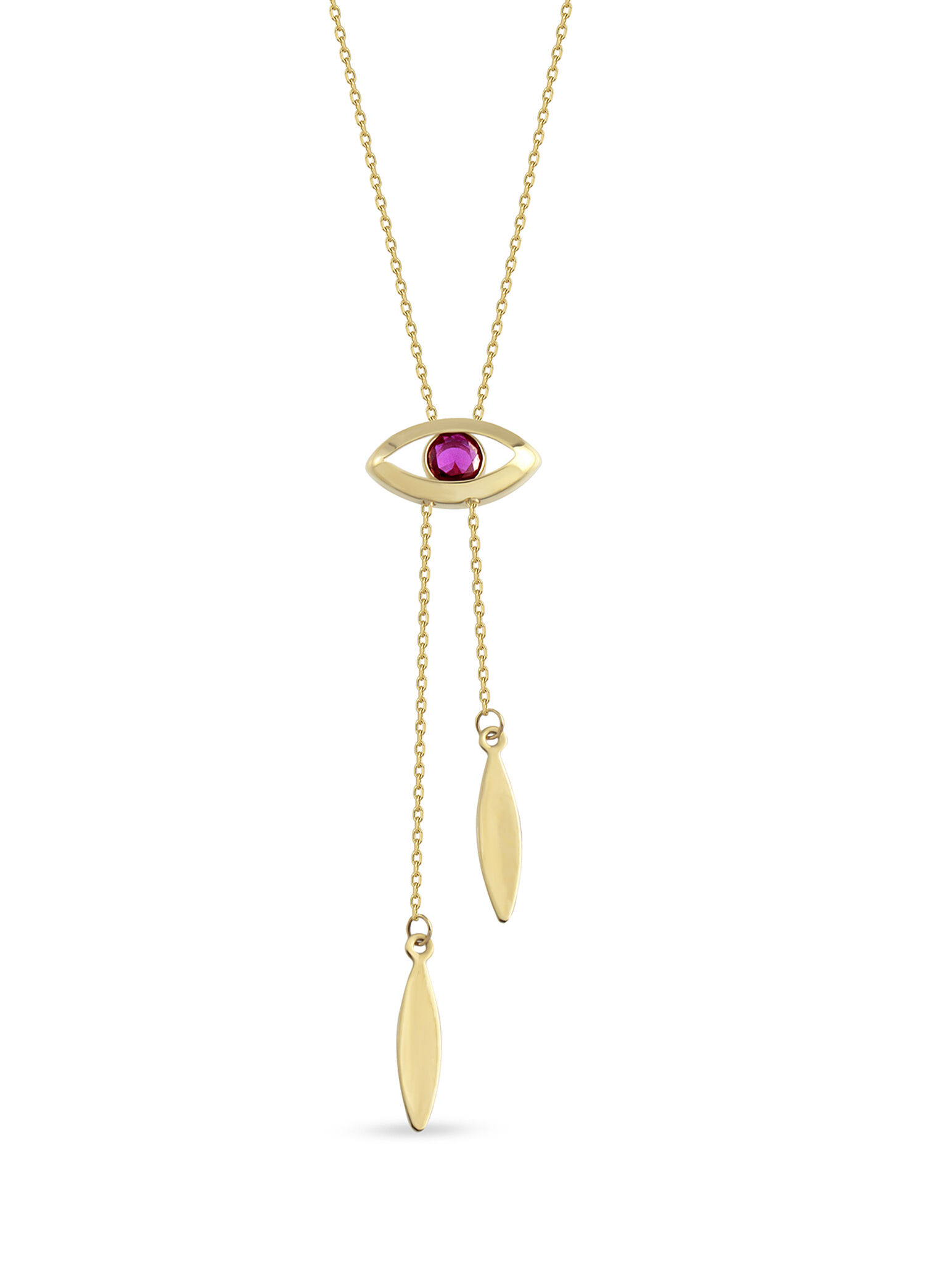 Layering Eye 14 Ayar Altın Kadın Kolye