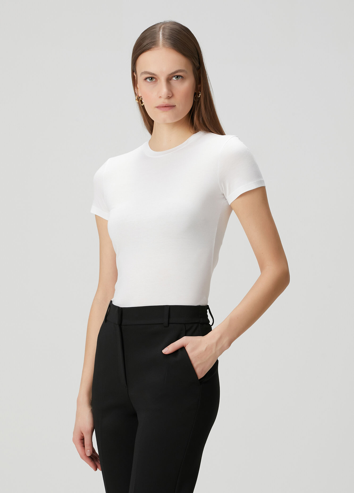 Beyaz Basic T-shirt