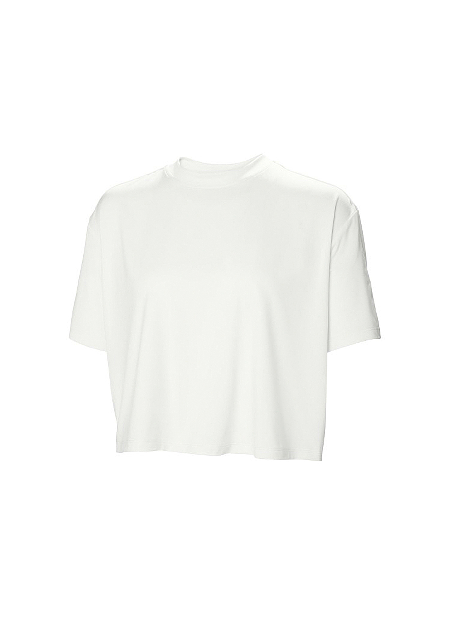 W Ocean Cropped Beyaz Kadın T-shirt