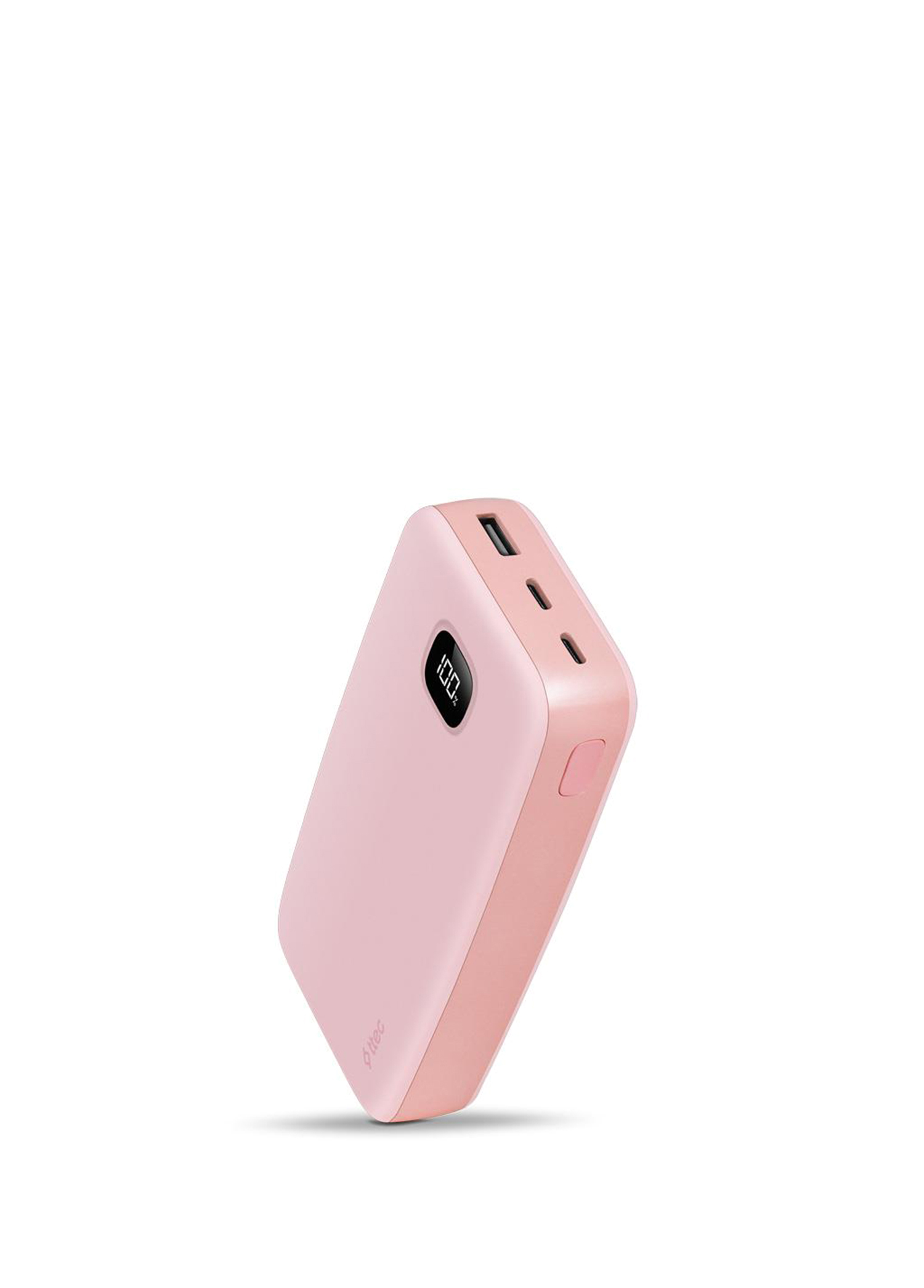 ChargeUp LCD 20.000mAh Toz Pembe Taşınabilir Hızlı Şarj Aleti Powerbank