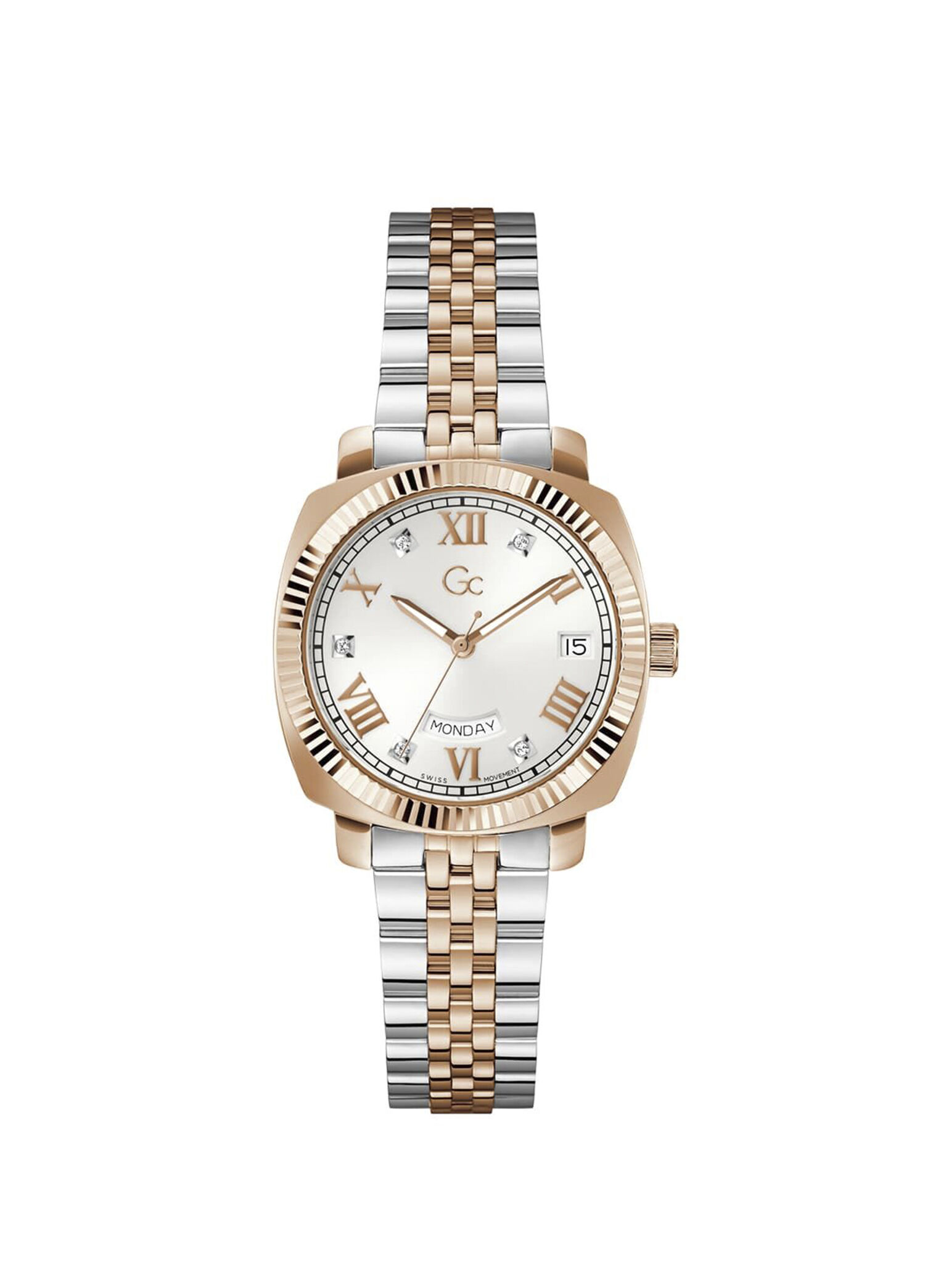 GCZ44003L1MF Flair Coussin Lady Rose Gold Metalik Gri Çelik Kadın Kol Saati