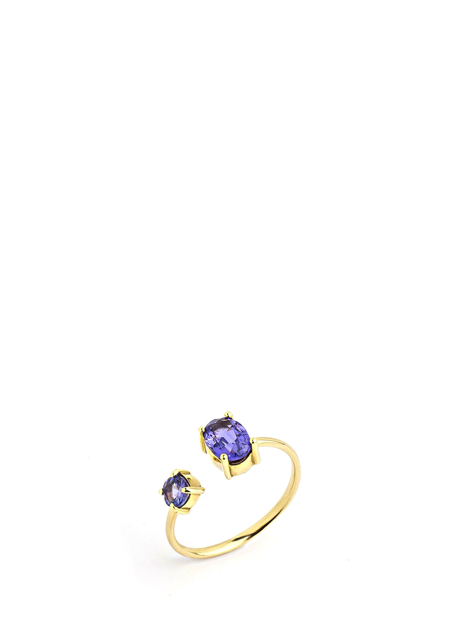 Deep Sea Ring Tanzanite 14 Ayar Kadın Altın Yüzük