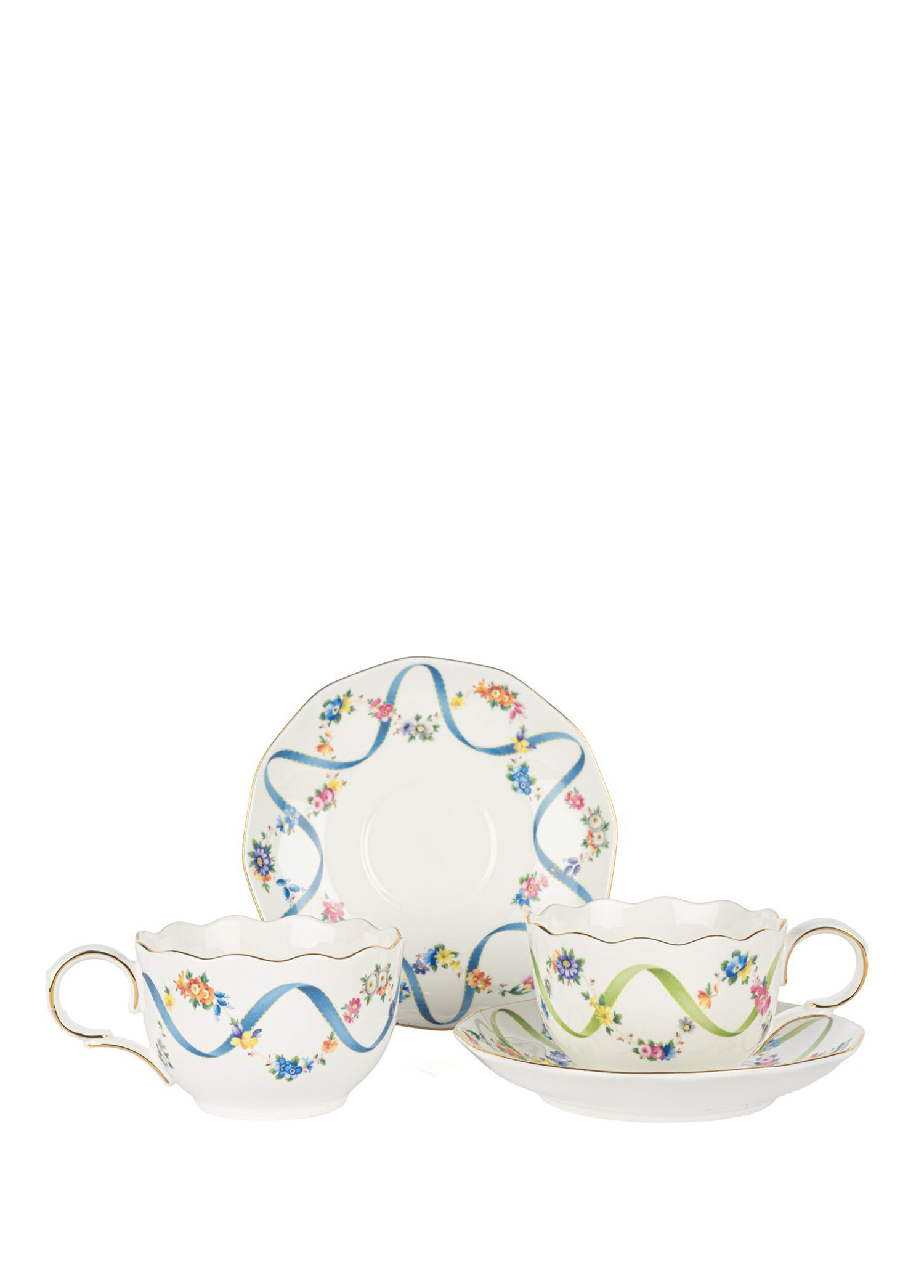 Romantic Charm Porselen 2 Kişilik Çay Fincan Seti