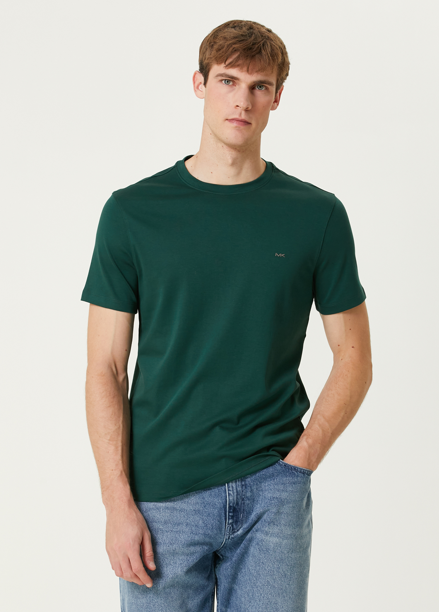 Koyu Yeşil Basic T-shirt