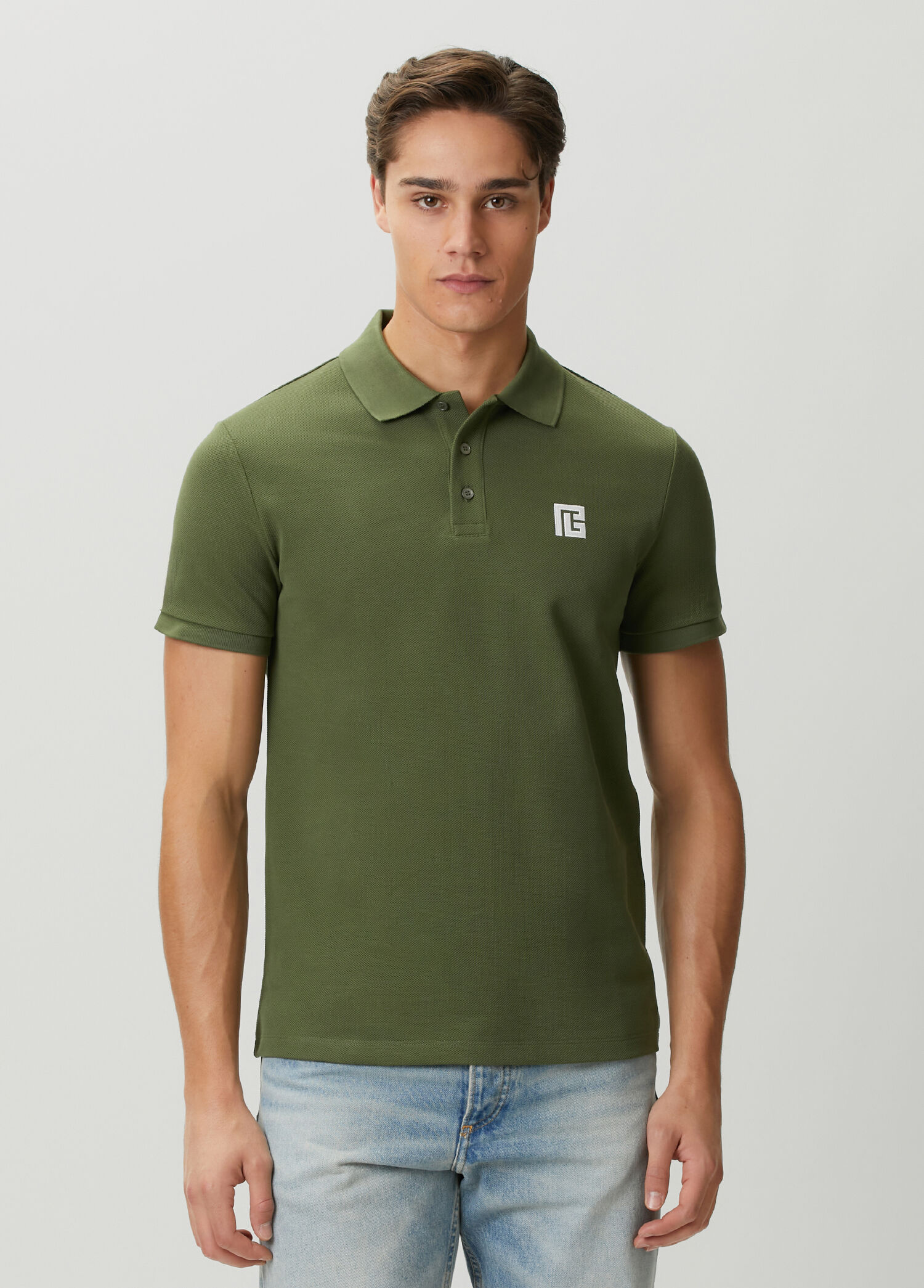 Khaki Polo T-Shirt