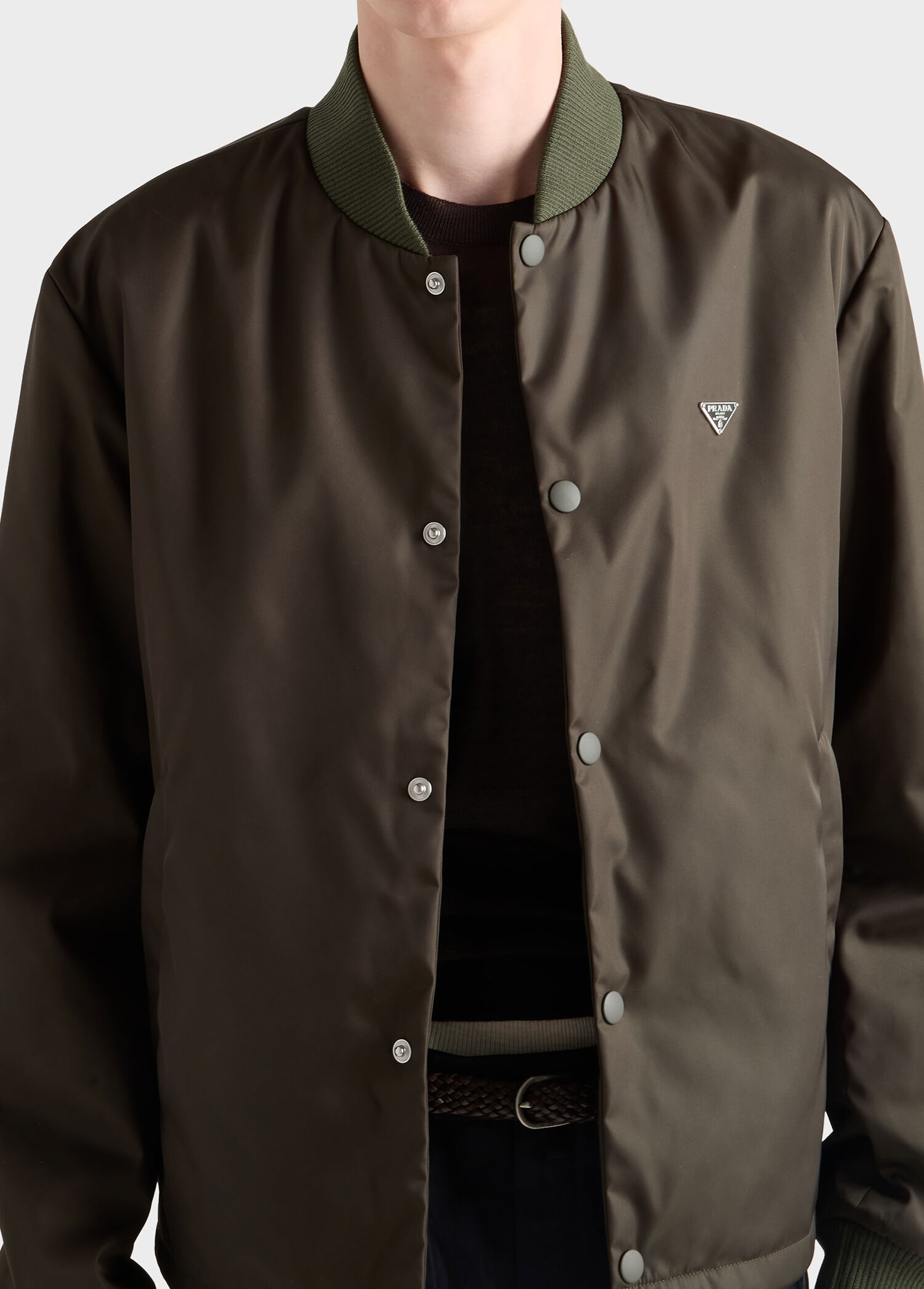Prada Yeşil Erkek Yeşil Re-Nylon Bomber Erkek Ceket 1885627 | Beymen