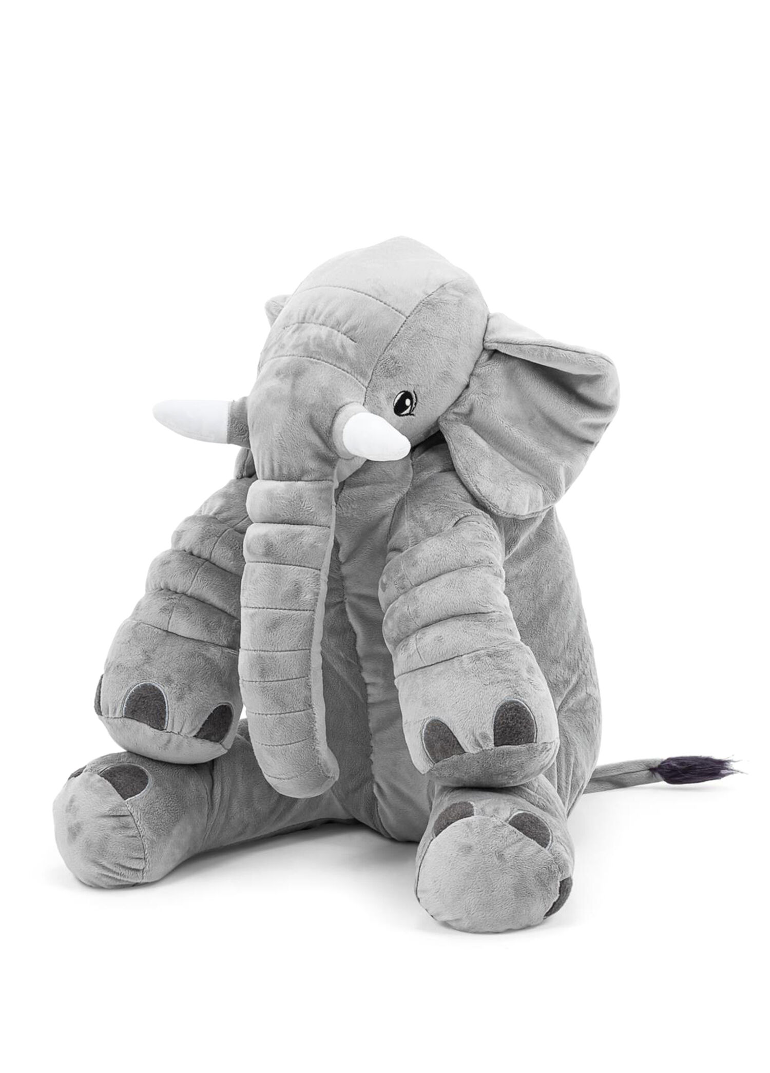 Gri Büyük Boy Peluş Fil Uyku & Oyun Arkadaşı 65 cm