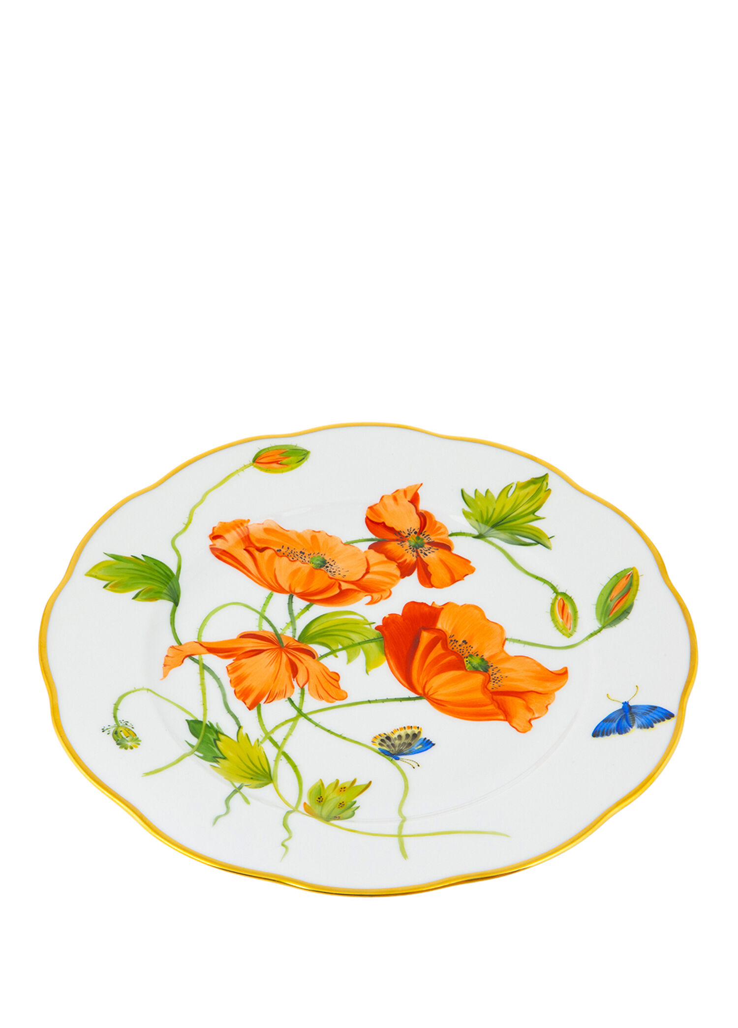 American Wild Flowers Desenli Porselen Yemek Tabağı 26 cm