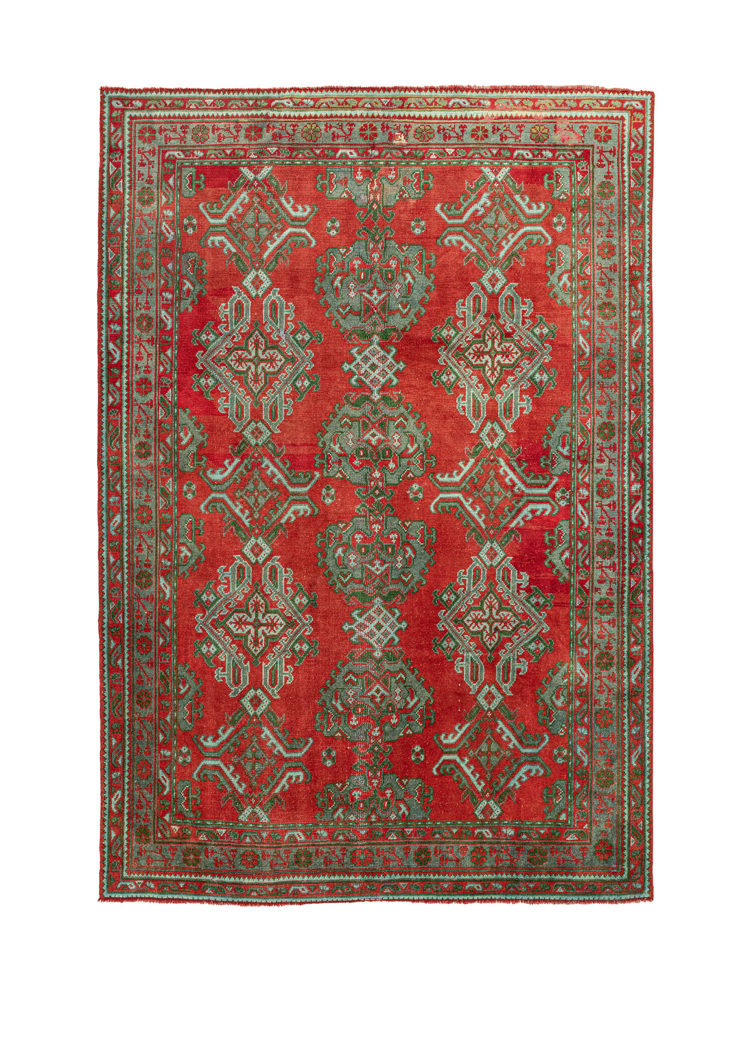 Sazoba El Dokuma Kırmızı Yün Halı 248x330 cm