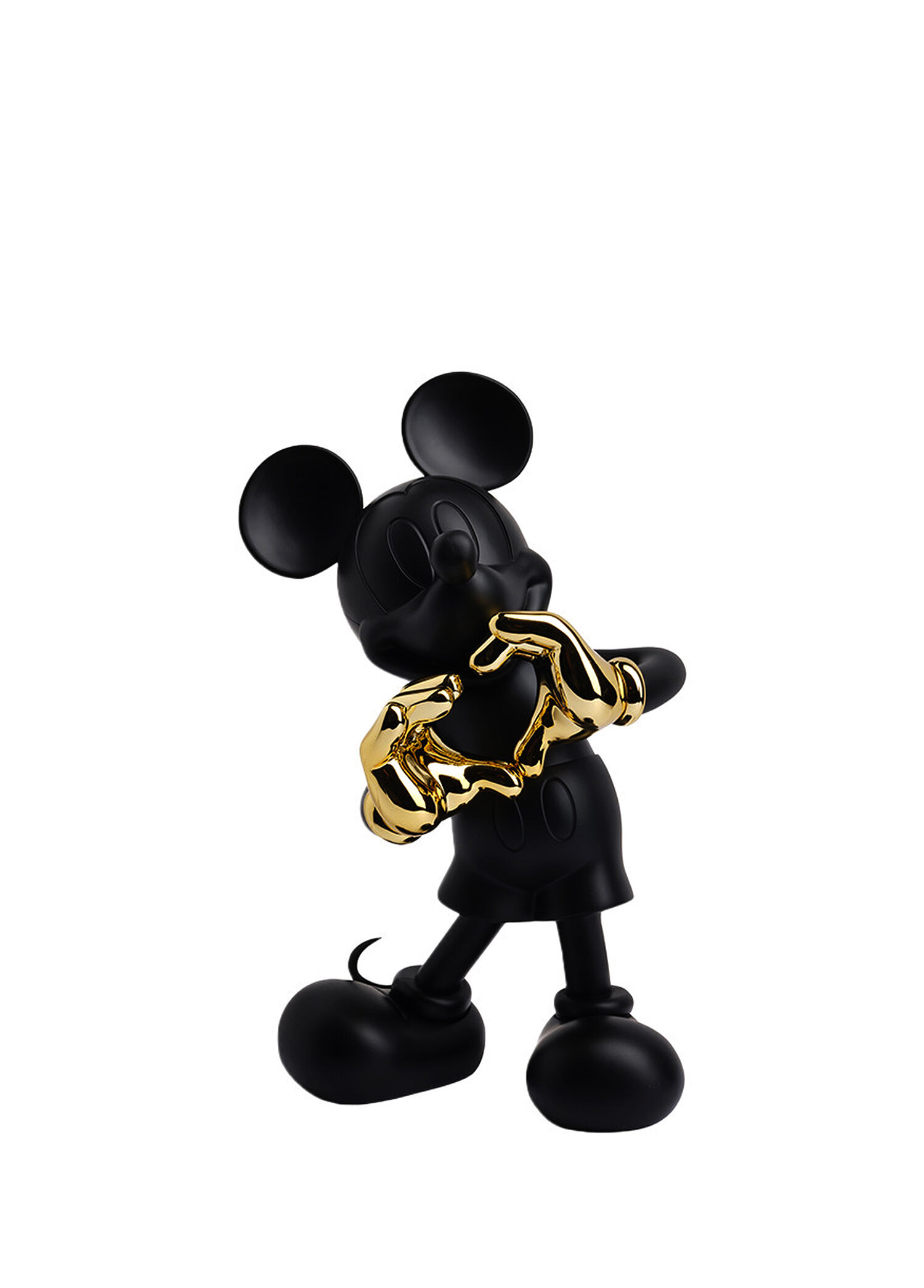 Mickey with Love Siyah Gold 60 cm Heykel