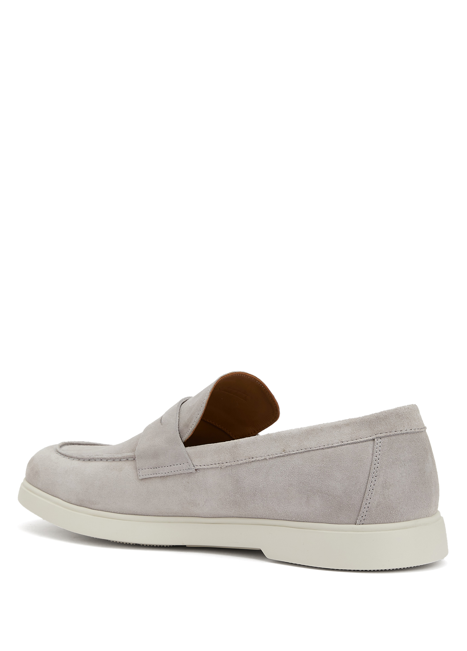 Gri Erkek Süet Loafer_2