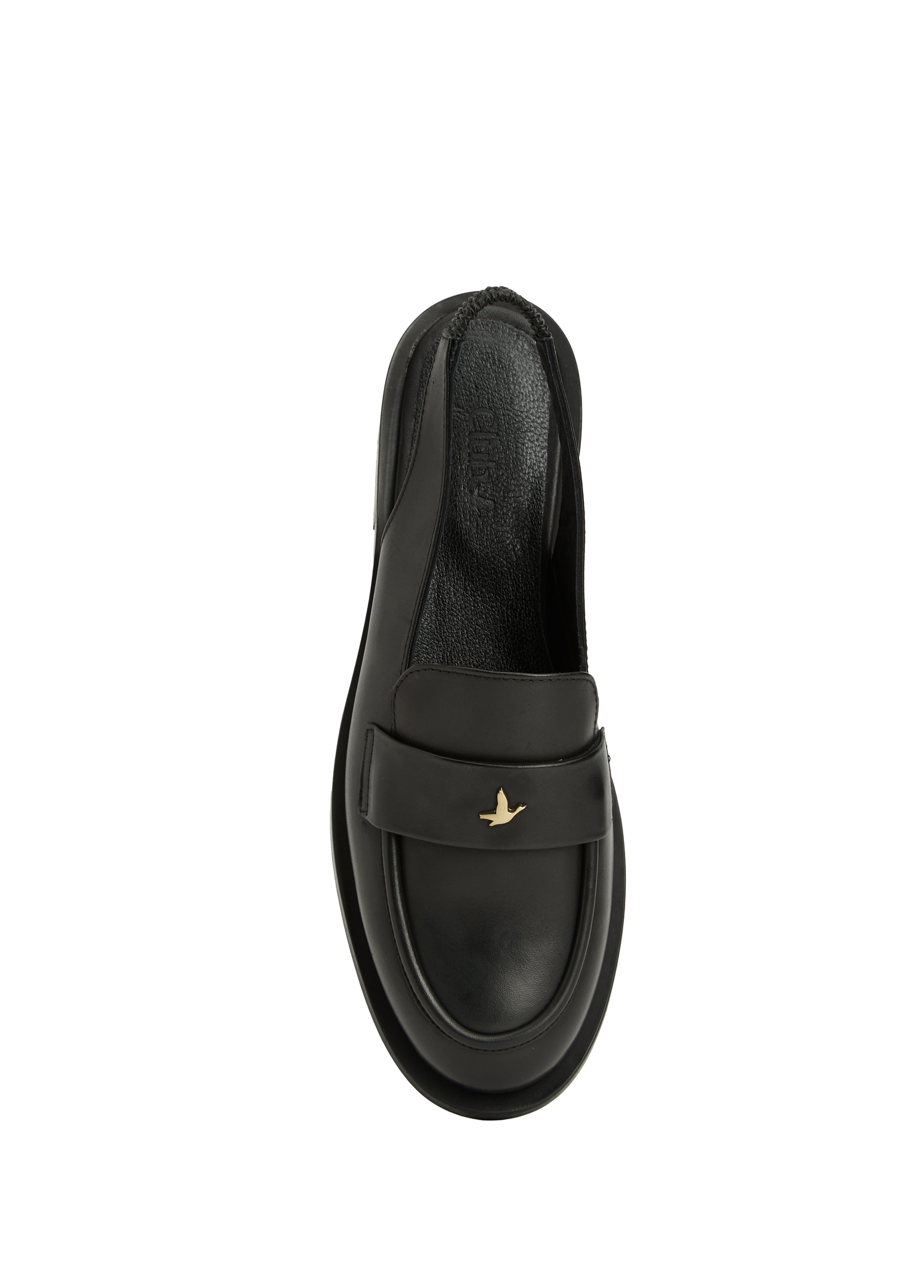 Siyah Kadın Deri Slingback Loafer_3