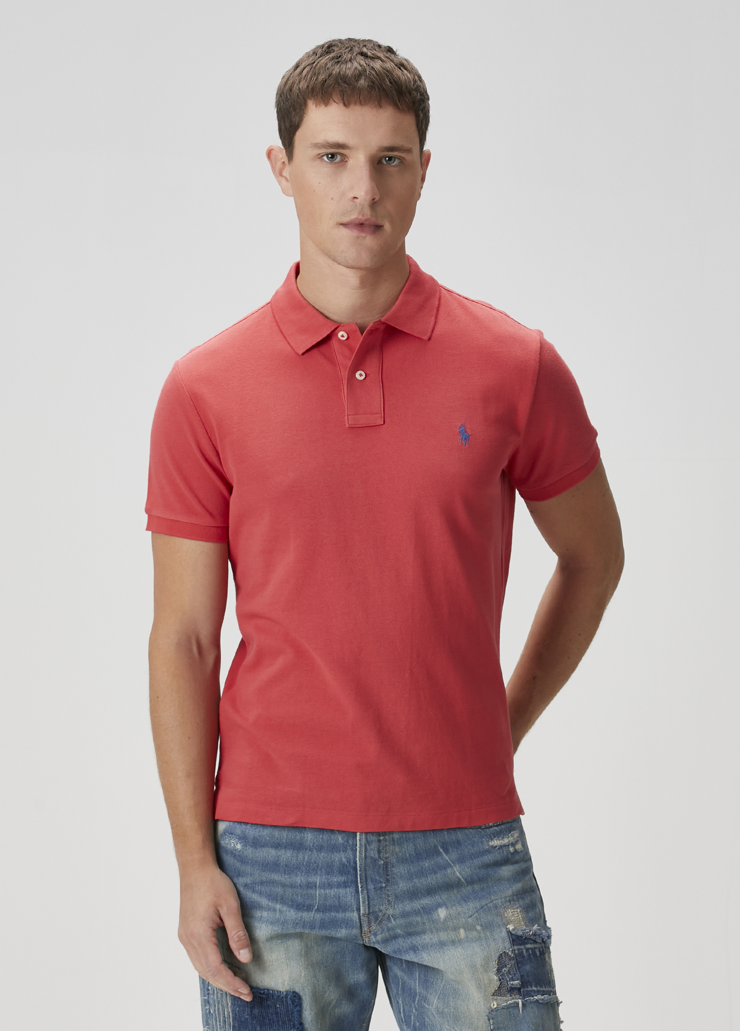 Kırmızı Polo Yaka T-shirt