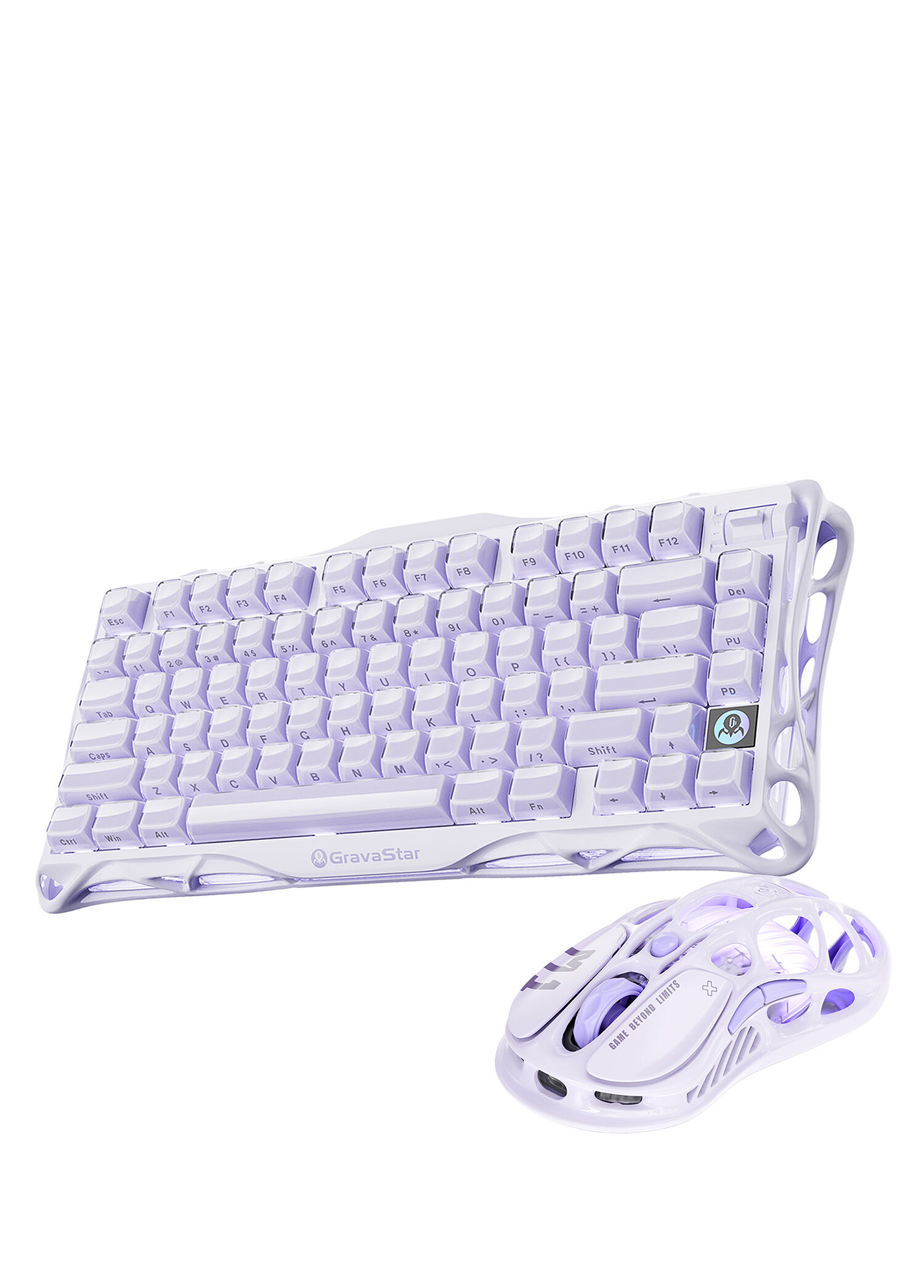 Mercury V75 Lavender Purple Kablolu Manyetik Gaming Klavye ve M1 Pro Kablosuz Mouse Seti