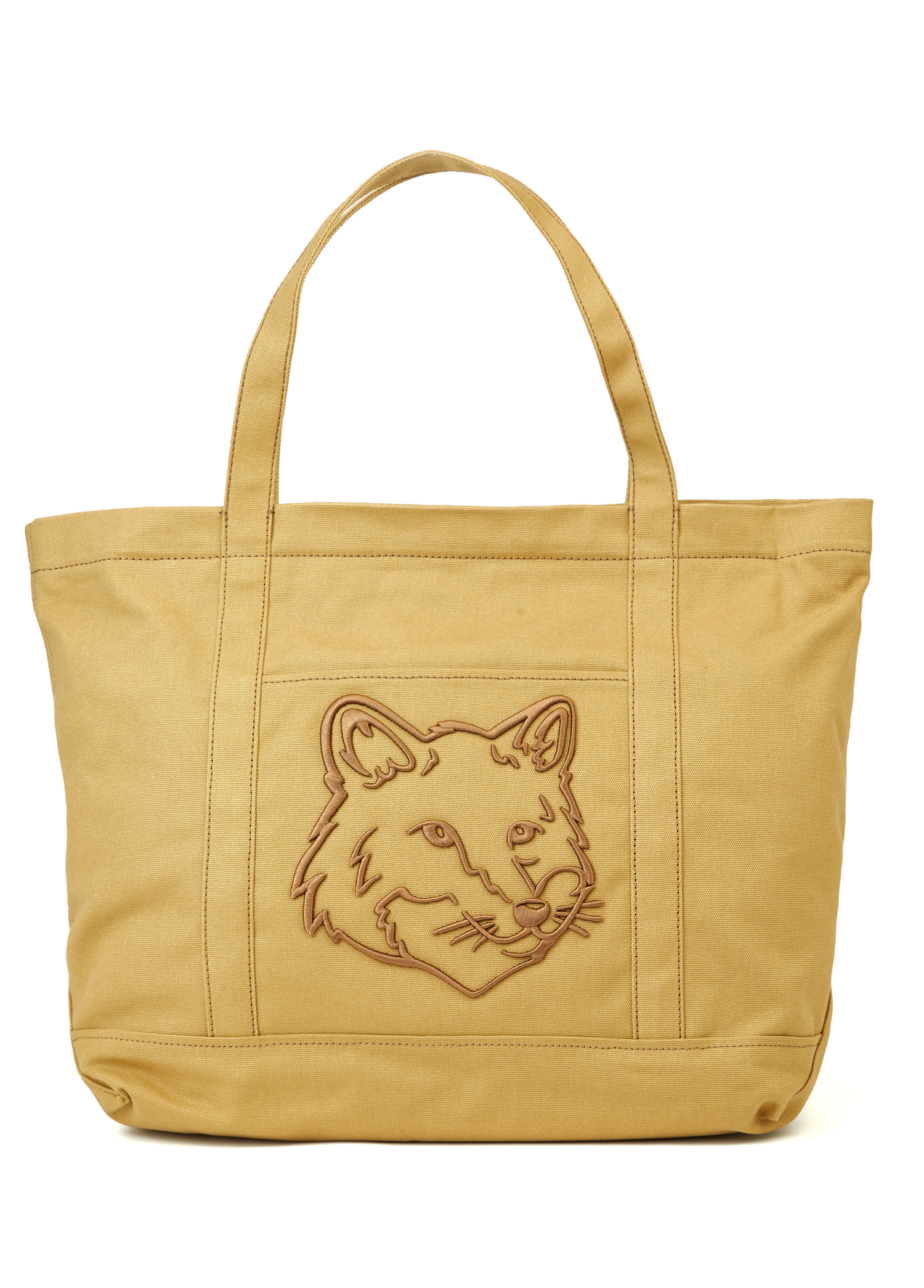 Fox Head Large Tote Bej Kadın Alışveriş Çantası