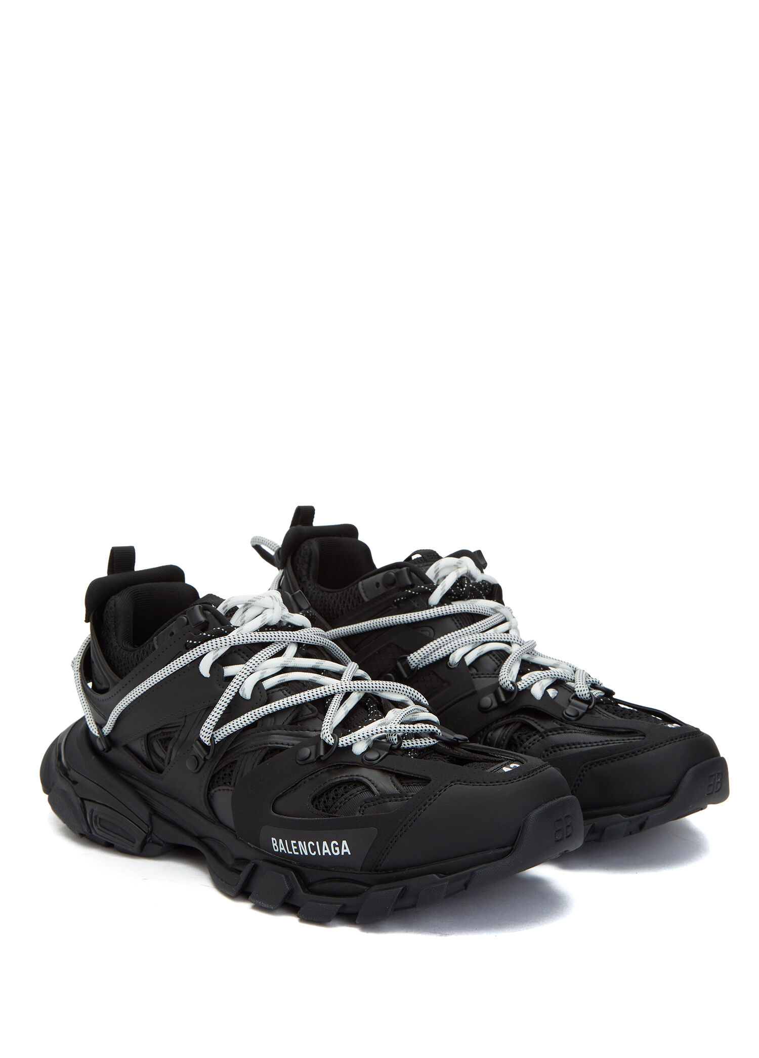 Balenciaga Siyah-Beyaz Erkek Track Trail Siyah Beyaz Erkek Sneaker