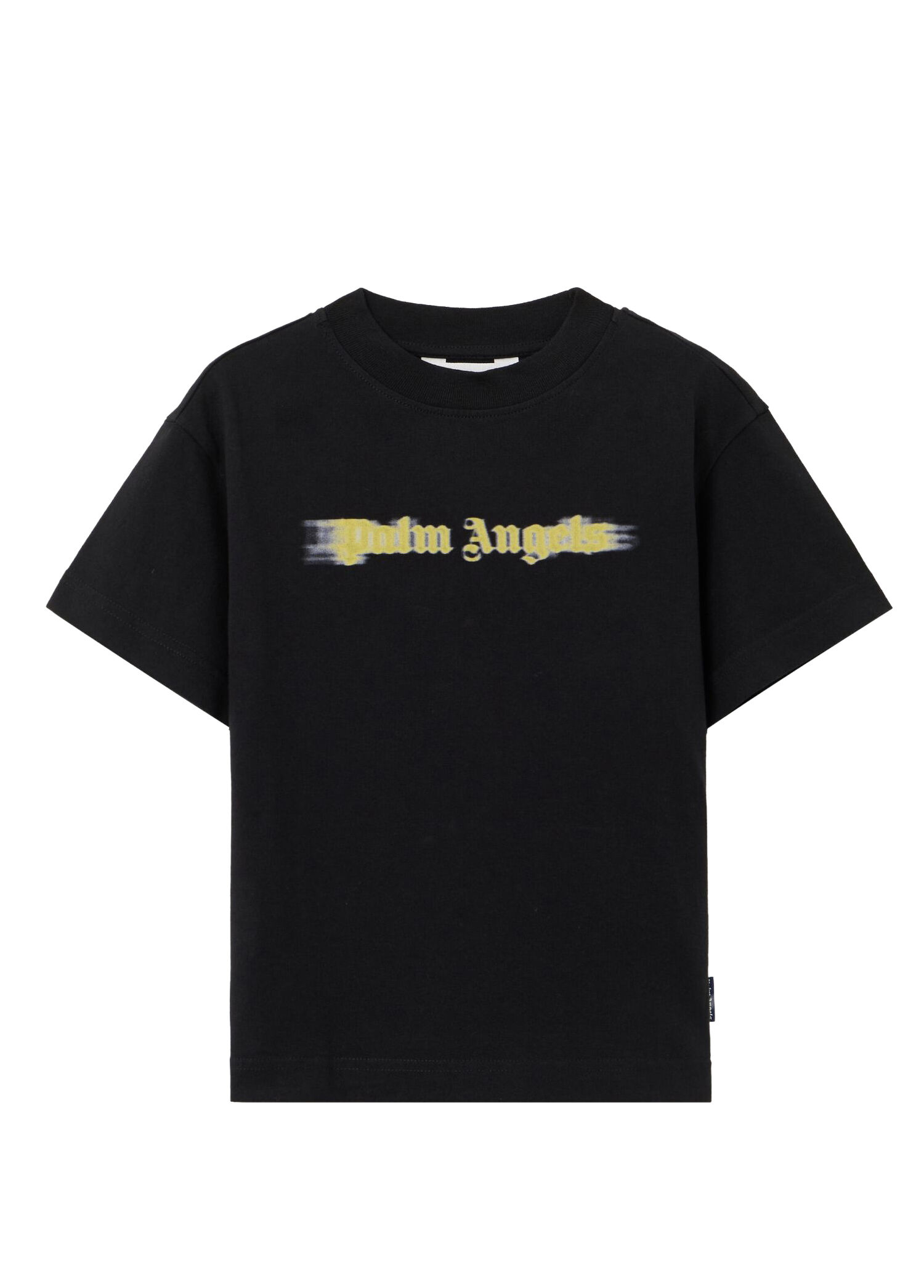 Siyah Sarı Logo Baskılı Erkek Çocuk T-shirt