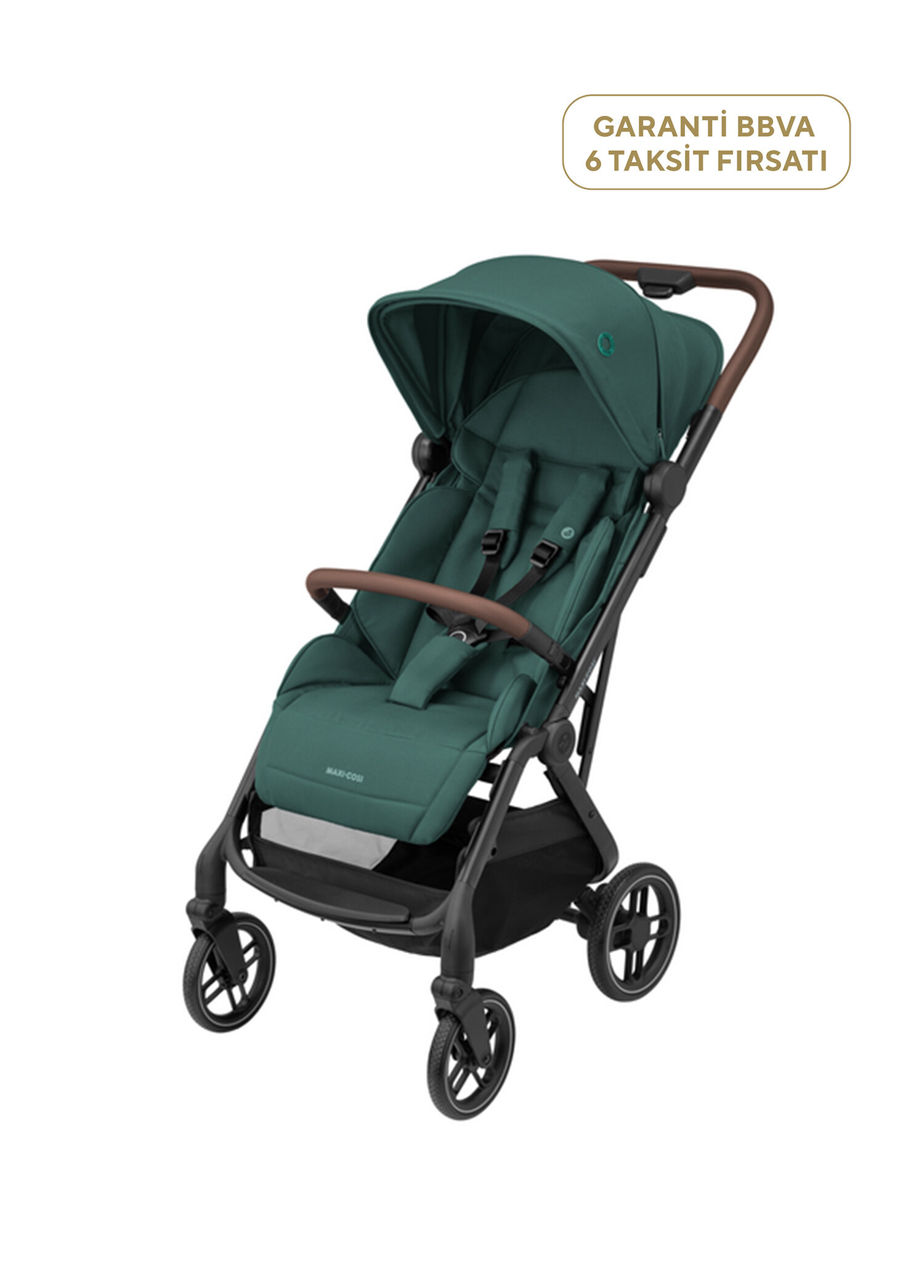 Soho Essential Green Otomatik Katlanan Kompakt Seyahat Sistem Olabilen Bebek Arabası
