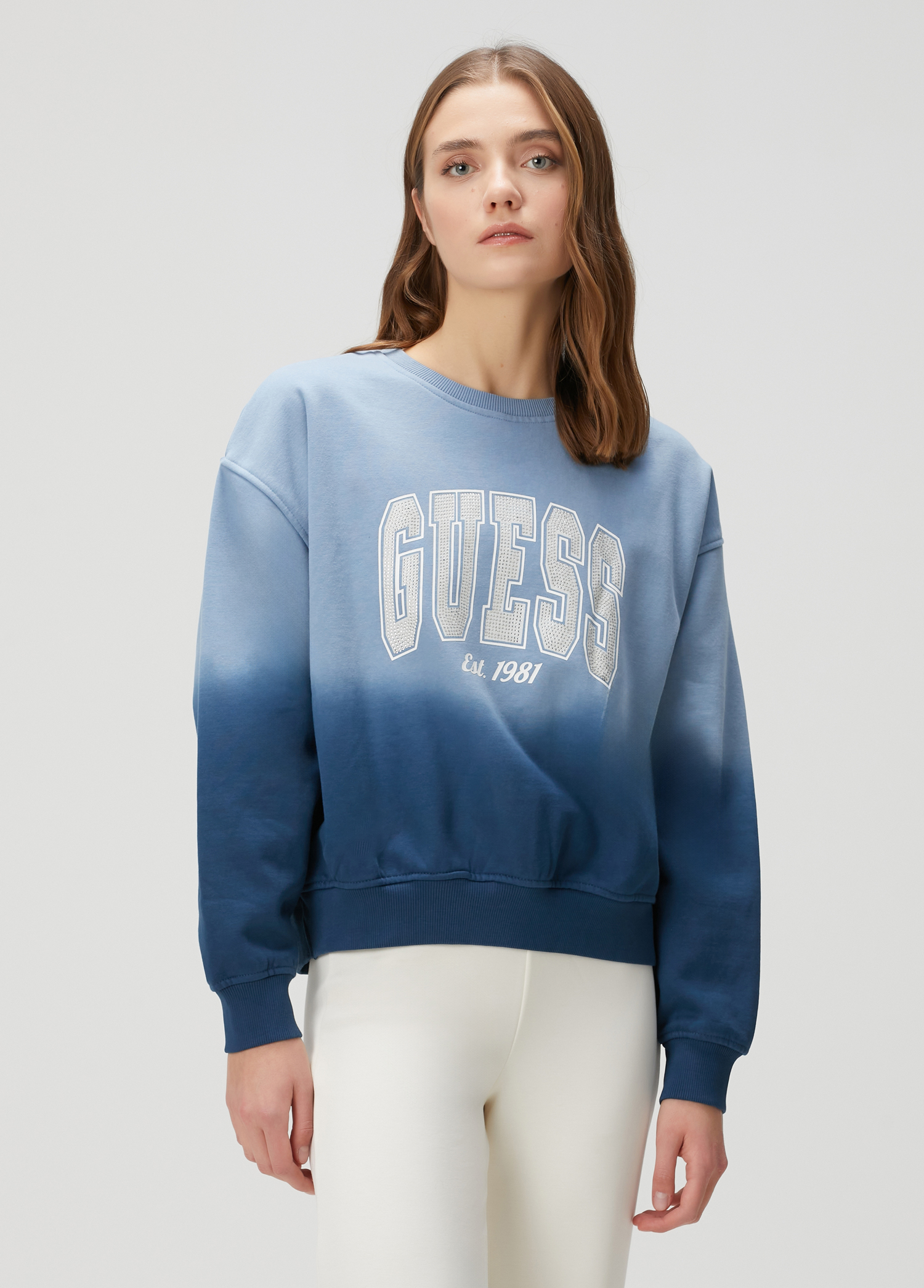 College Mavi Degrade Sweatshirt