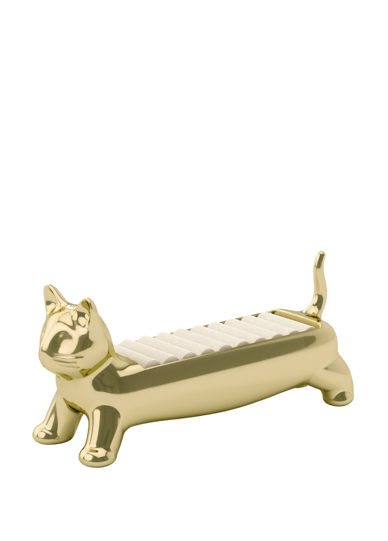 Alı Cat Gold Çelik Yüzük Tutucu