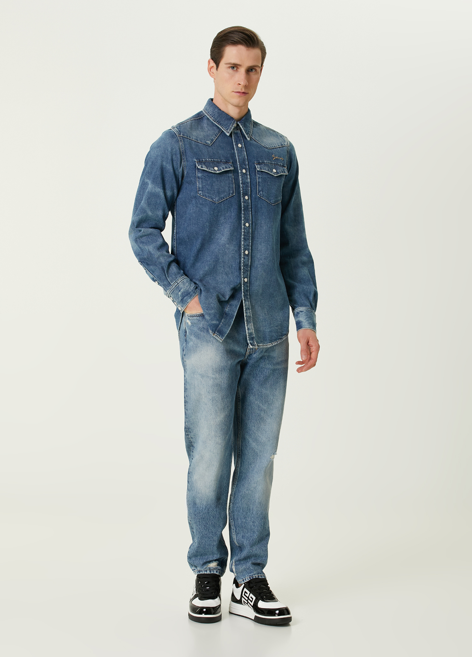 Slim Fit Mavi Jean Pantolon