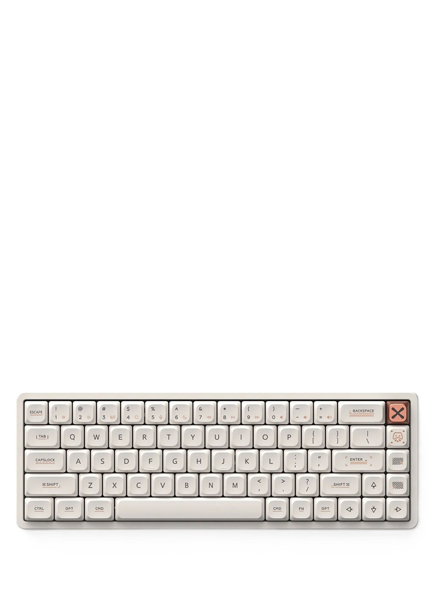 Magi65 Ochre White RGB Kablosuz Hotswap Mekanik Gaming Klavye