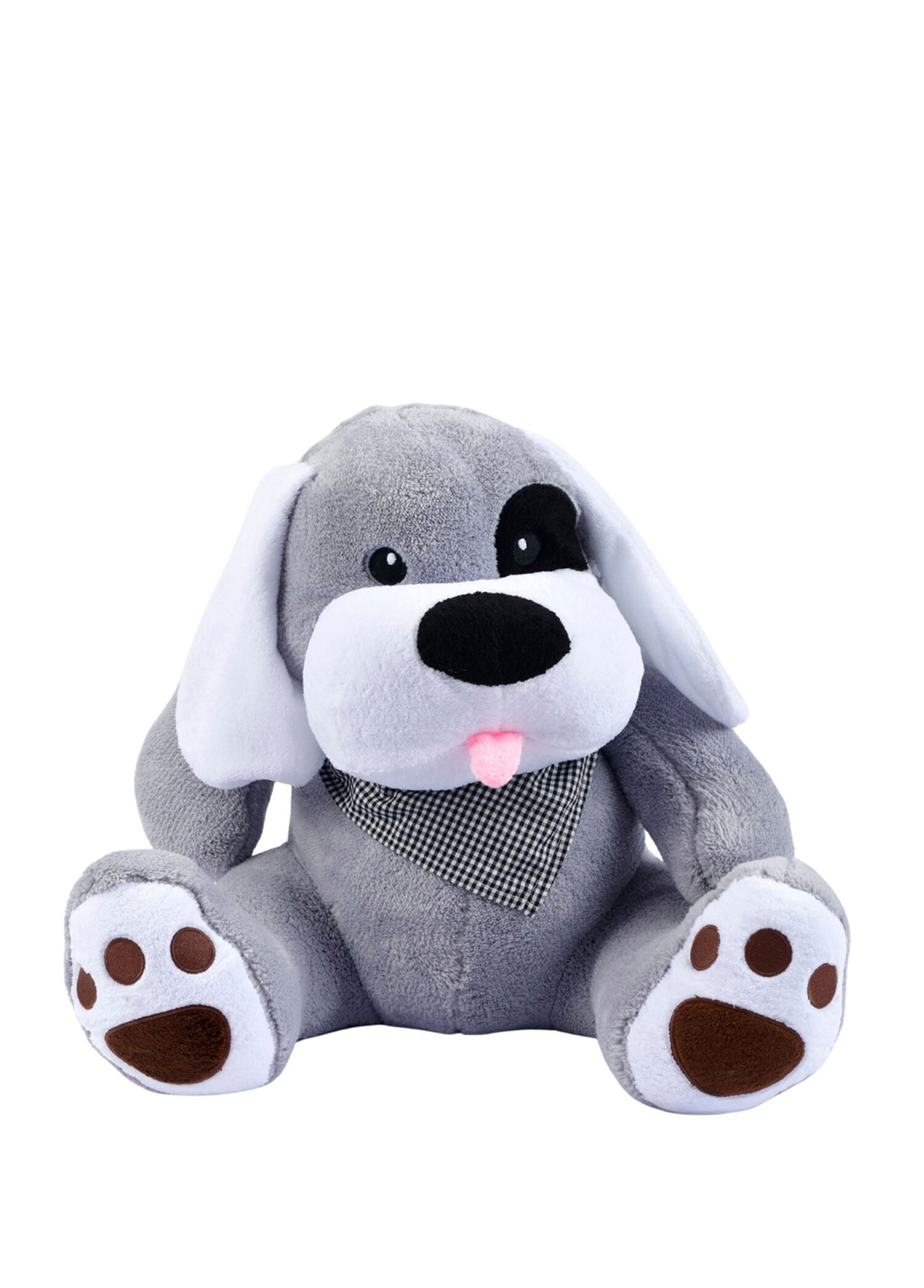 Bob Gri Korsan Köpek Pelşu Oyuncak 80 cm