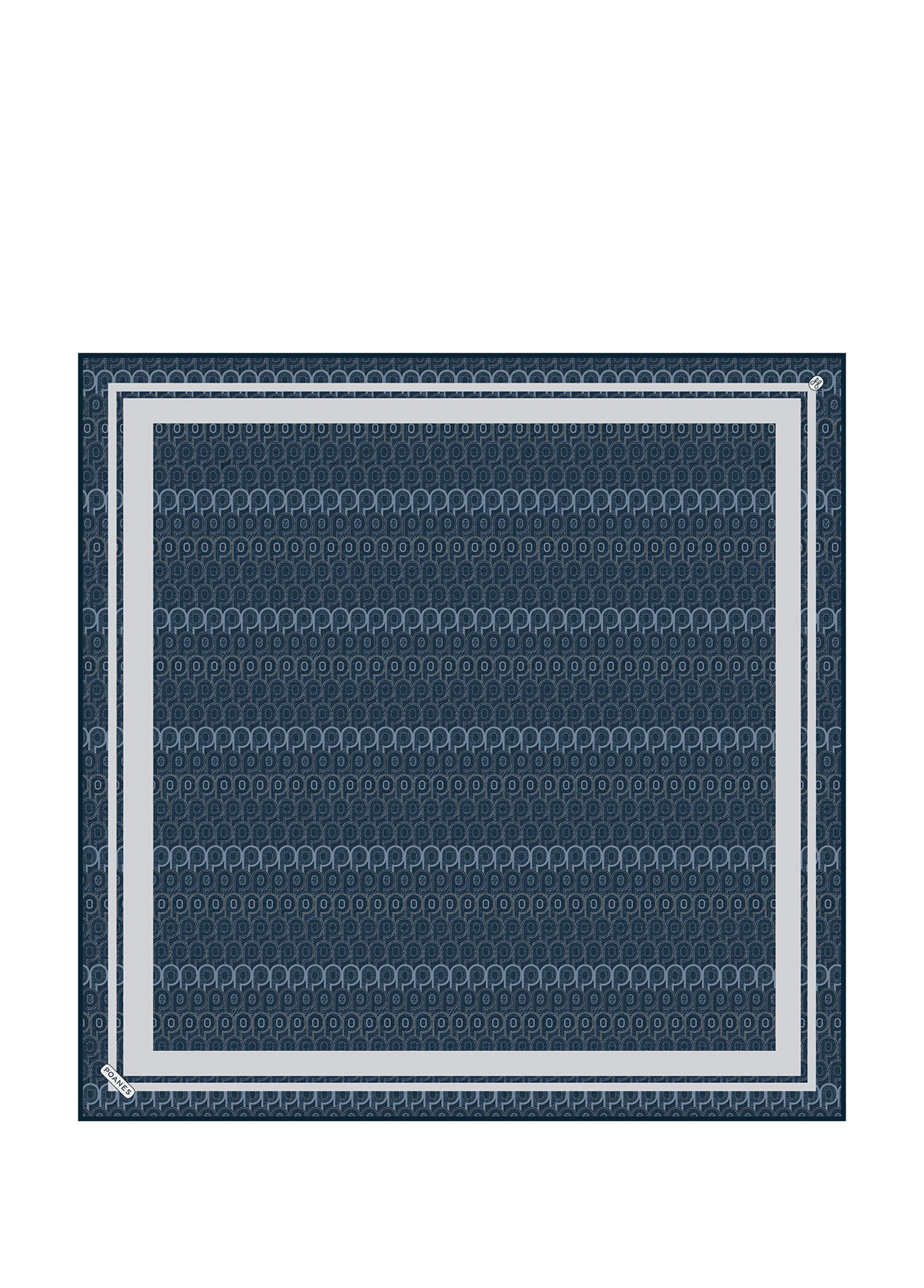 Monogram Desenli Twill İpek Kadın Eşarp
