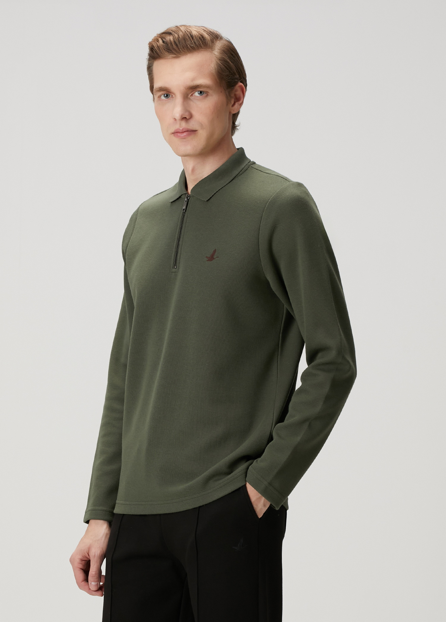 Haki Polo Yaka T-shirt_2