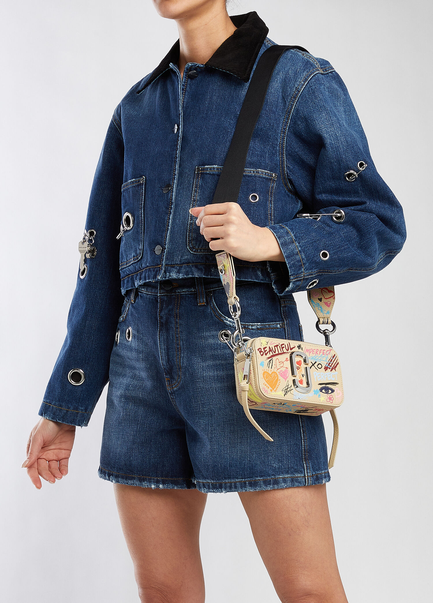 Marc Jacobs Çok Renkli Kadın Punk Scribble Snapshot Çok Renkli