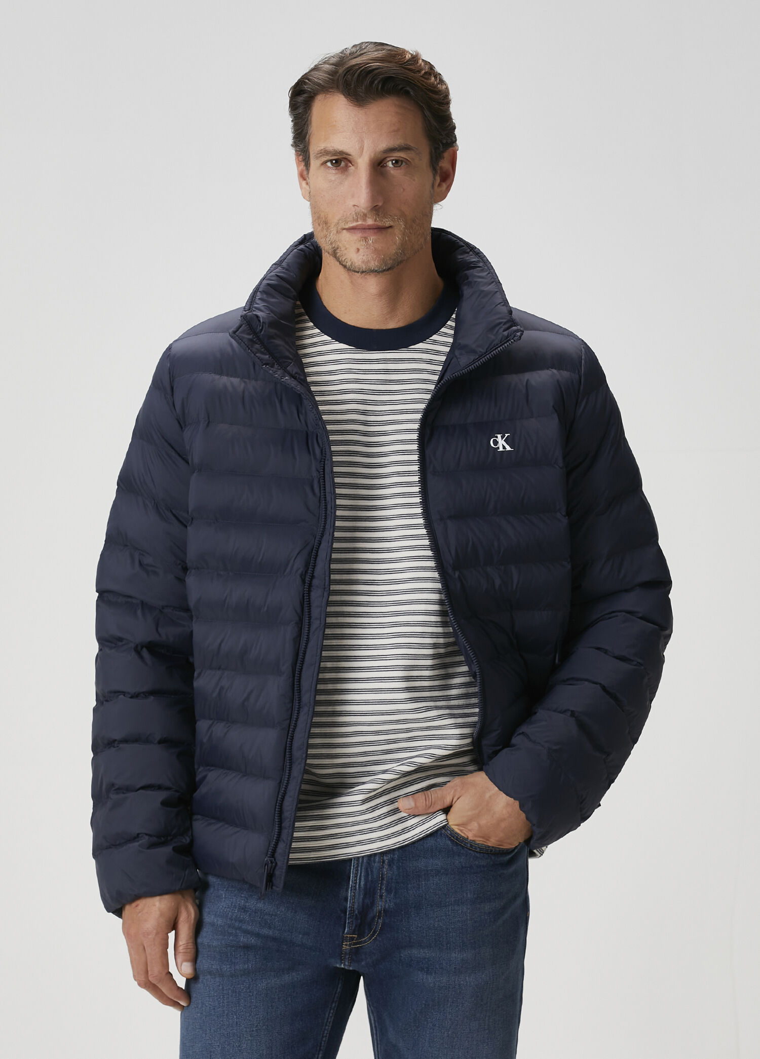 Mavi Puffer Mont