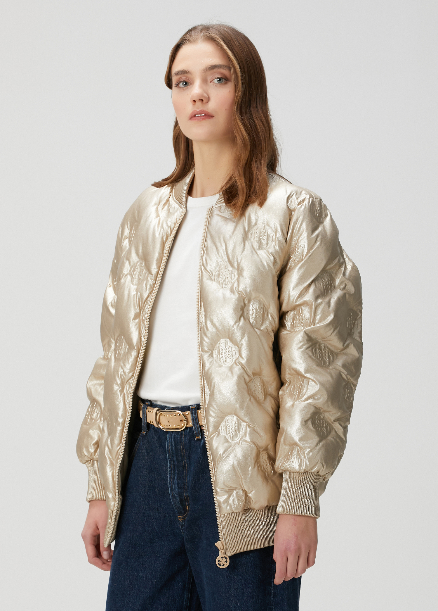 Marianne Peony Gold Bomber Ceket