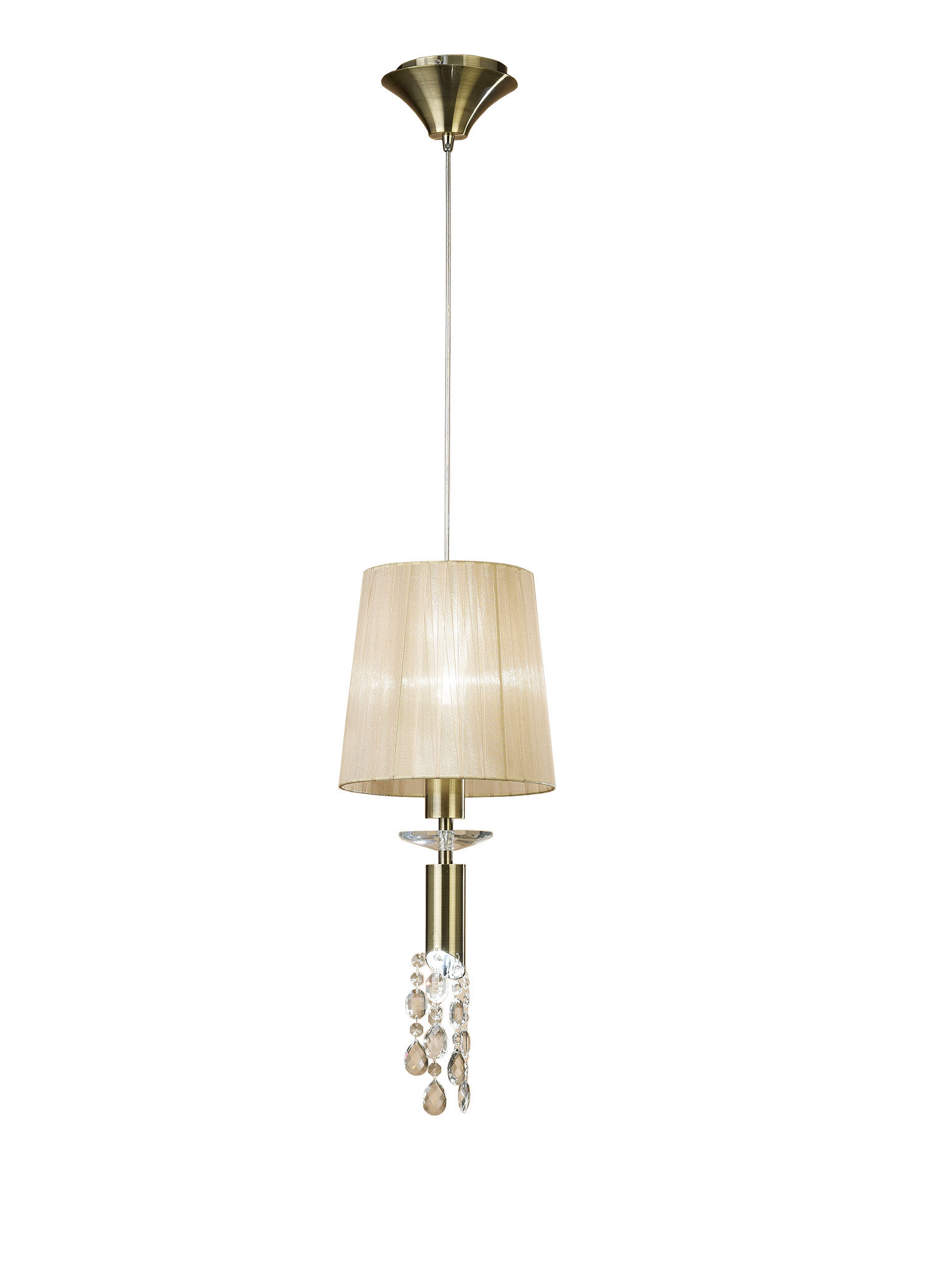 Tiffany Küçük Tekli Metal Bronz Sarkıt
