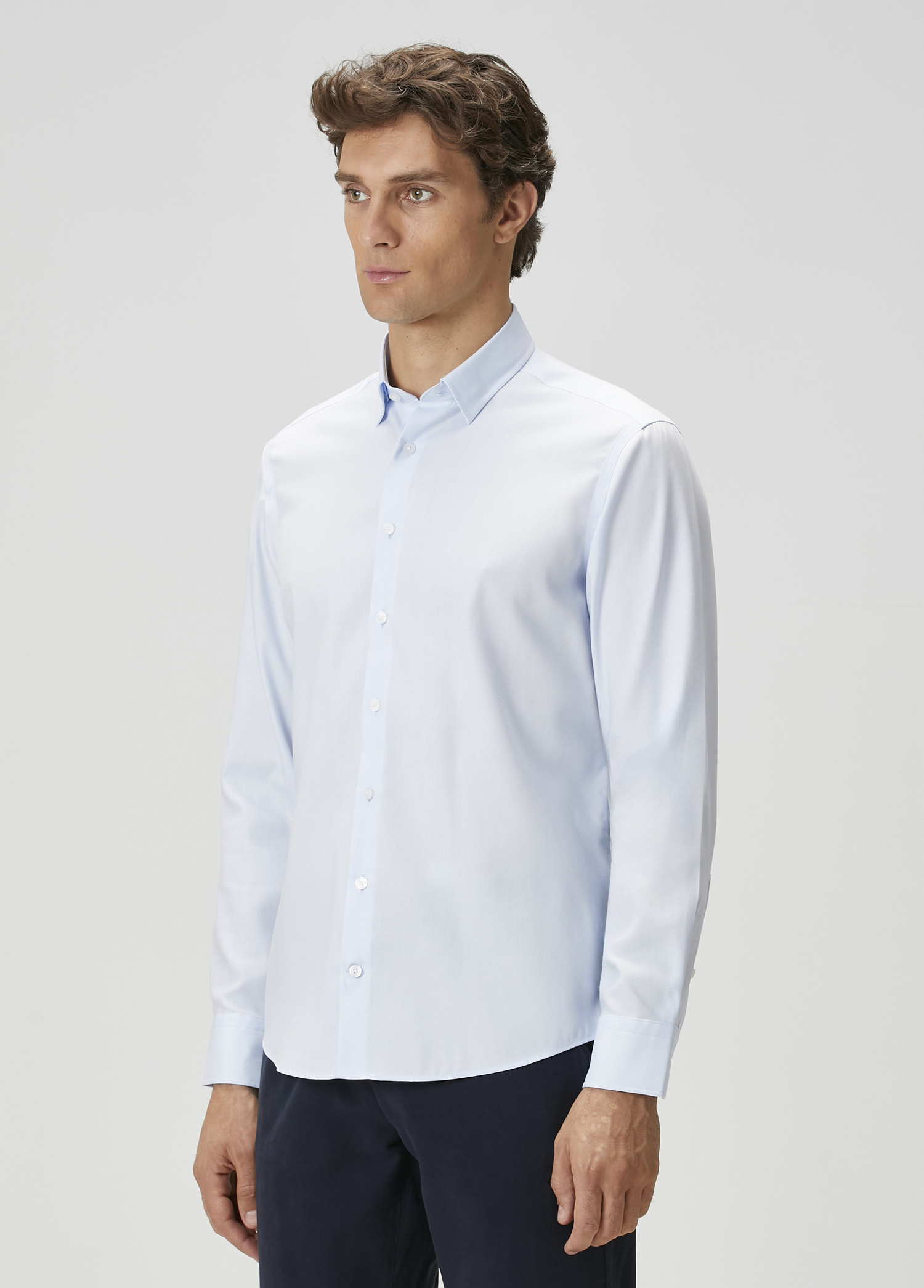 Comfort Fit Açık Mavi Non-iron Gömlek_1