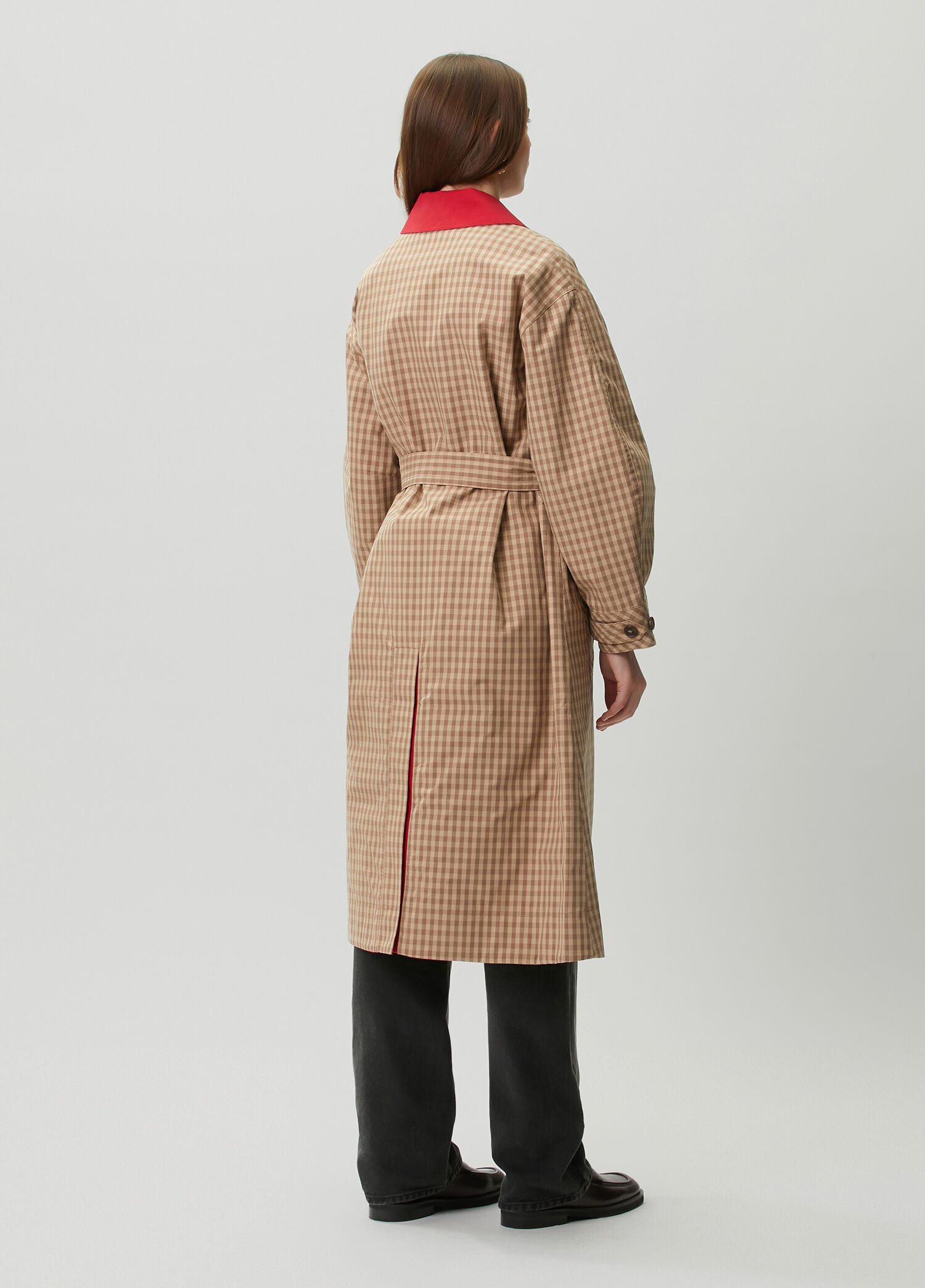 Damson Madder - Anja Camel Red Reversible Top Coat
