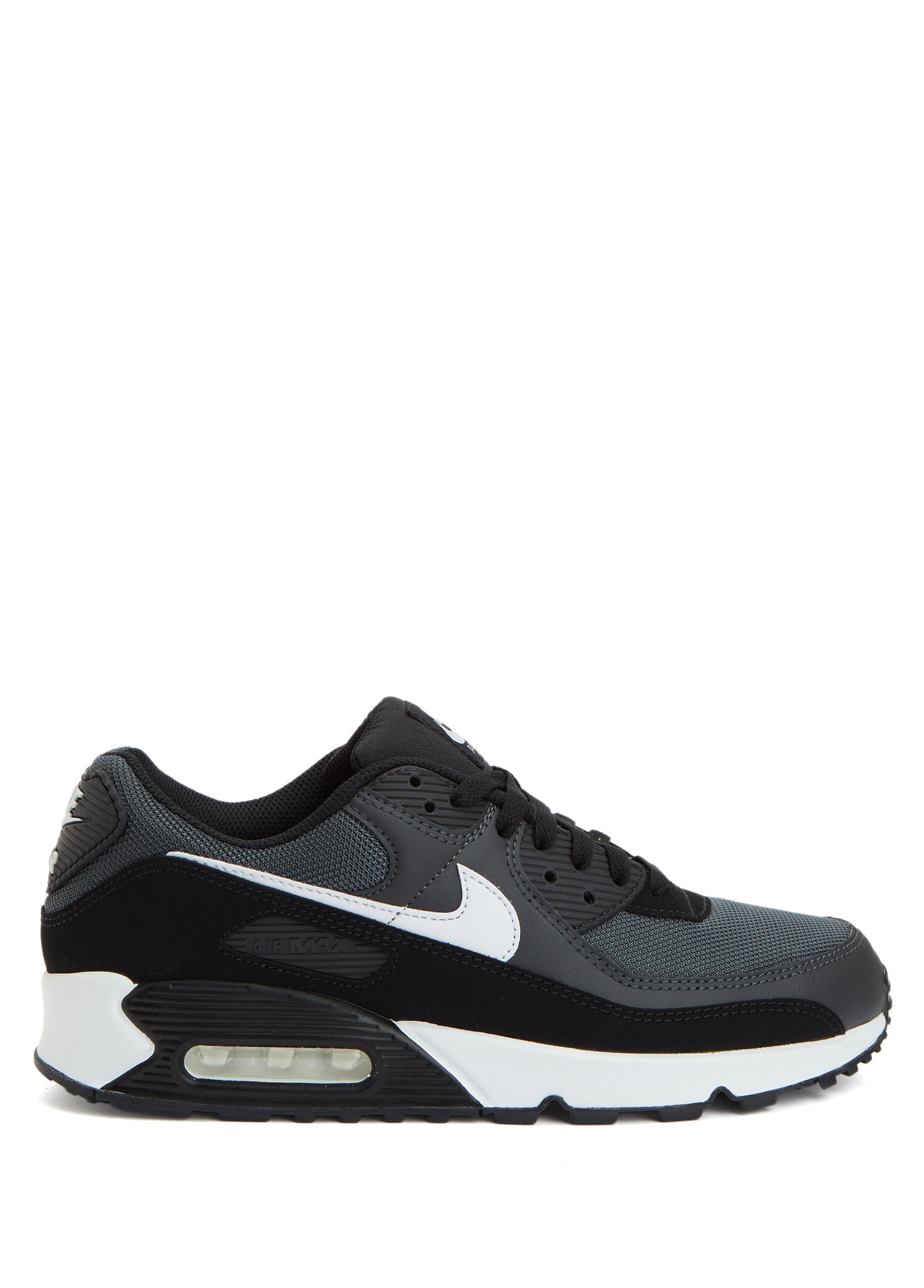 Nike - Air Max 90 Siyah Gri Erkek Sneaker - Siyah-Gri
