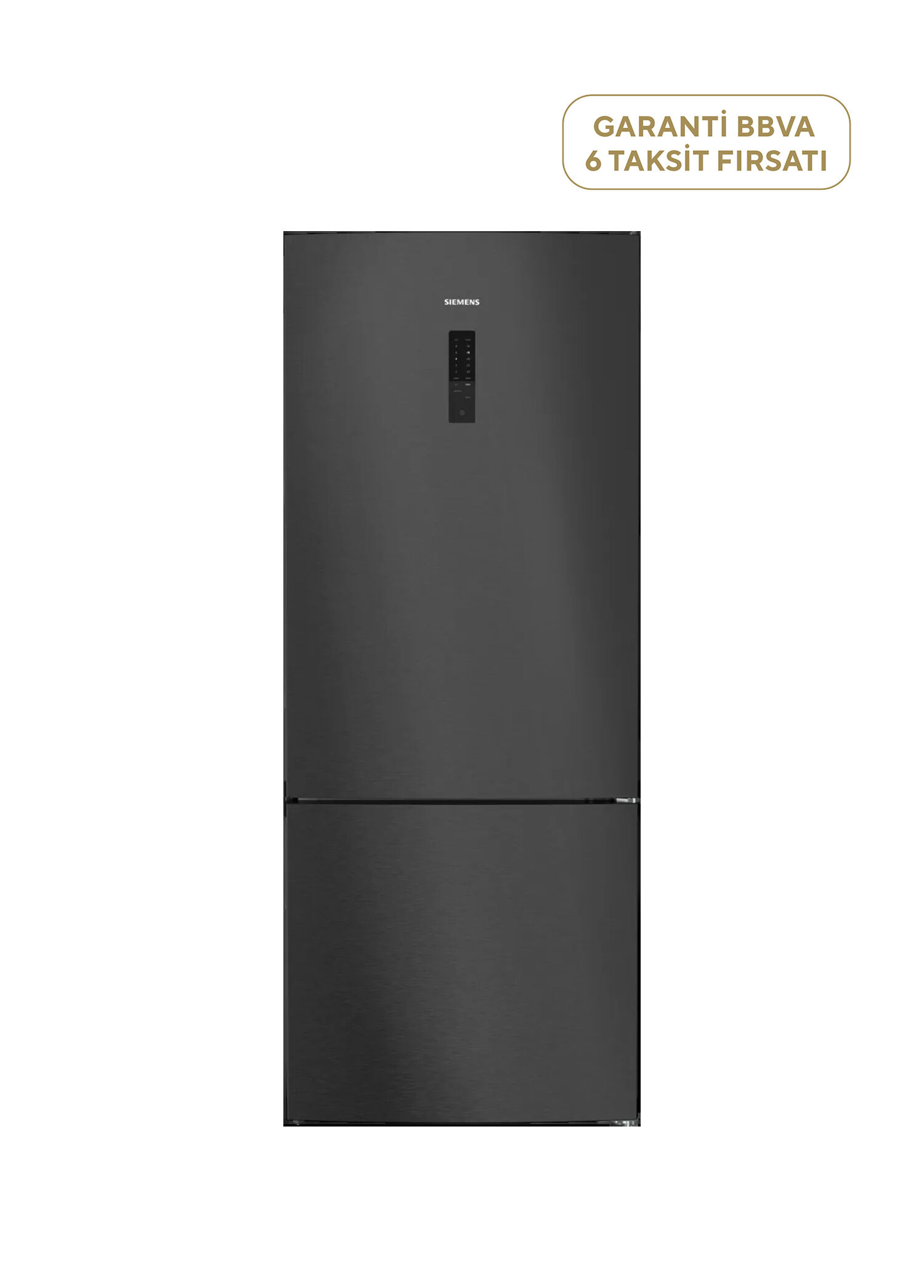 iQ500 KG76NCXE0N BlackSteel Alttan Donduruculu Siyah Inox Buzdolabı 526 Lt