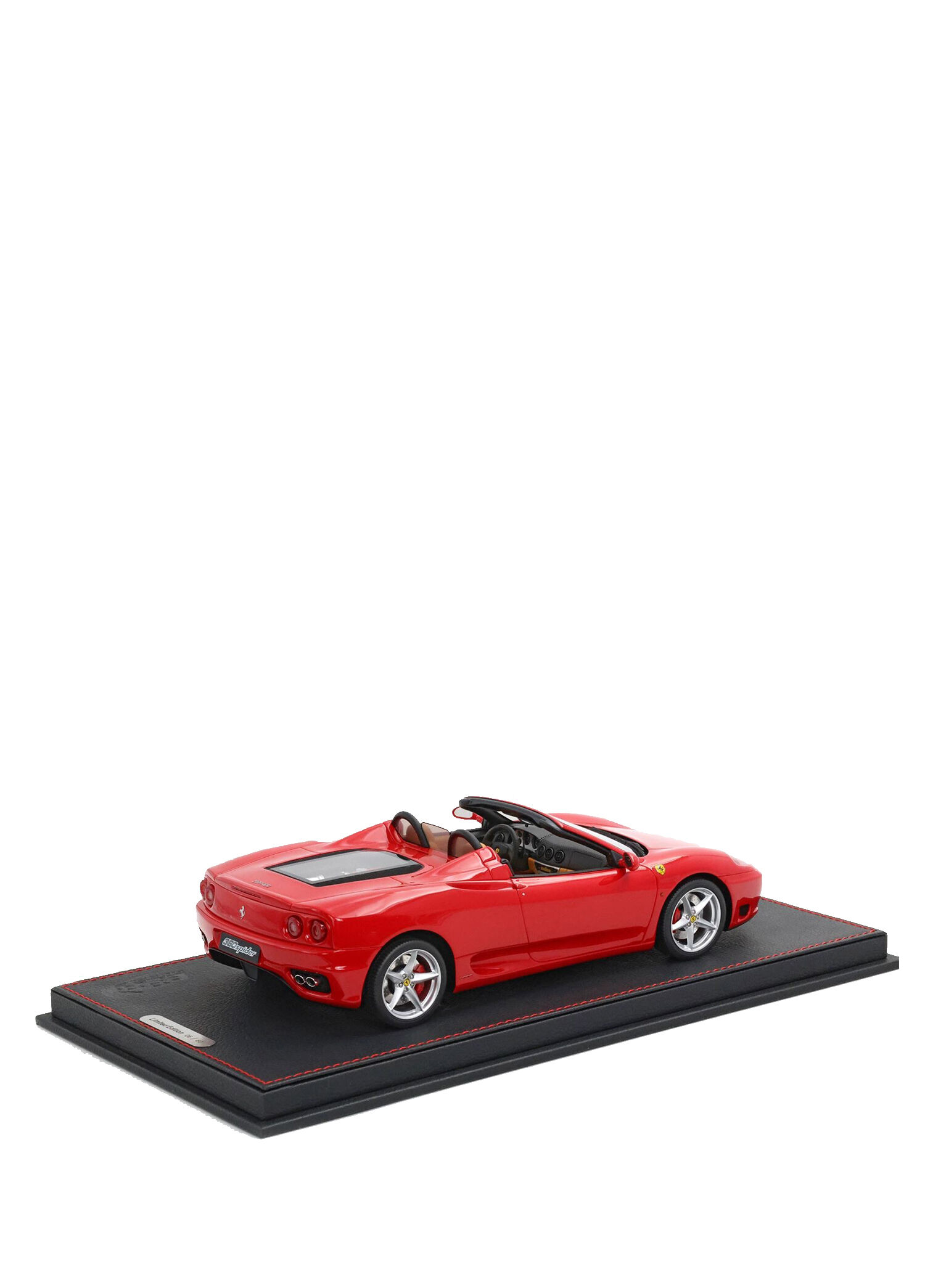 BBR - 1:18 Ferrari 360 Modena Spider Resin Kapalı Minyatür Kırmızı
