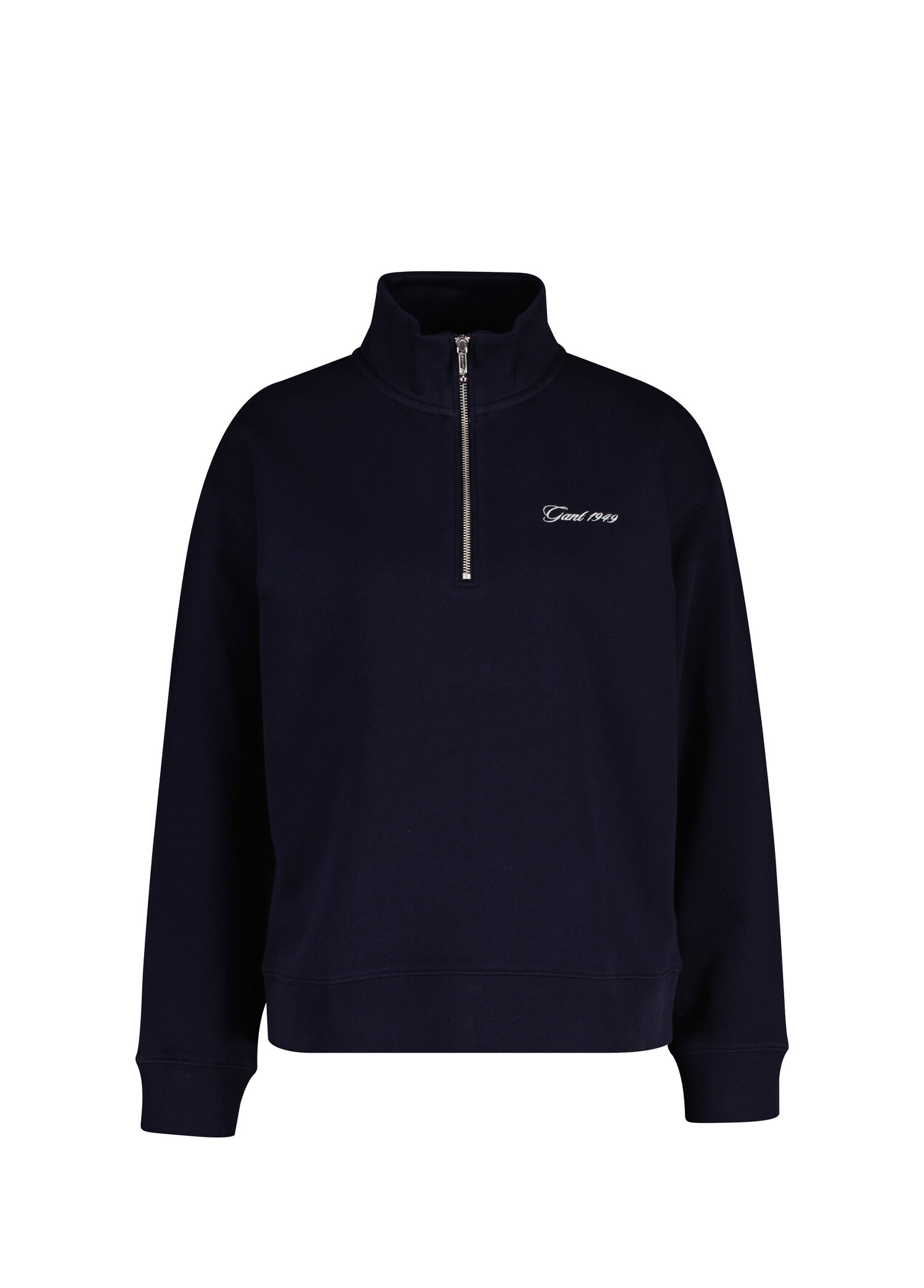 Lacivert Yarım Fermuarlı Kadın Sweatshirt