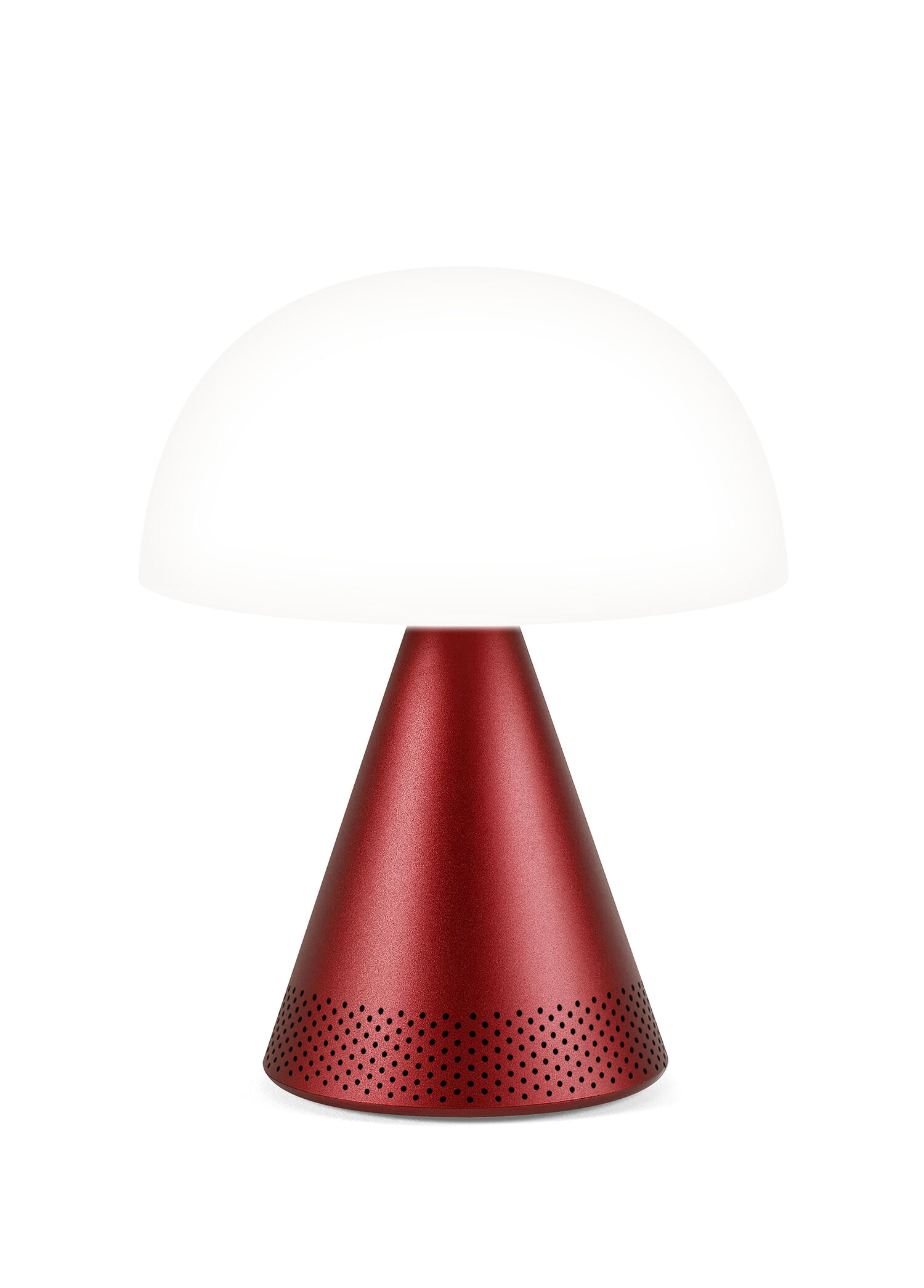Mina L Koyu Kırmızı Led Lamba ve  Bluetooth Hoparlör