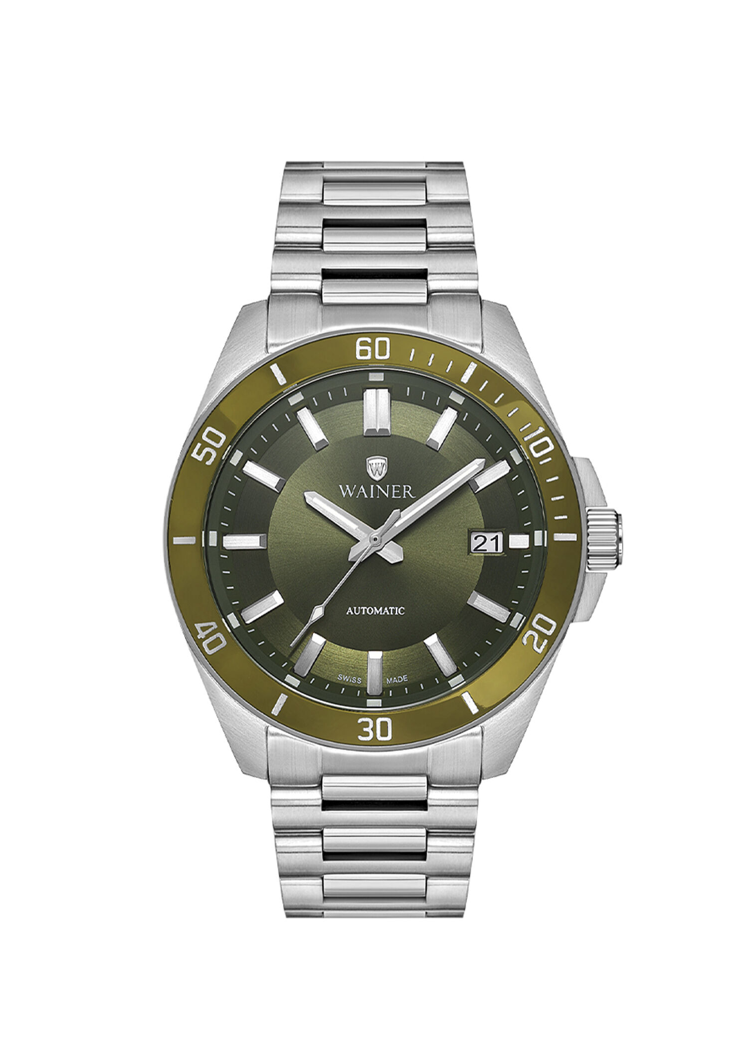 WA.25540-D Gümüş Çelik Erkek Kol Saati