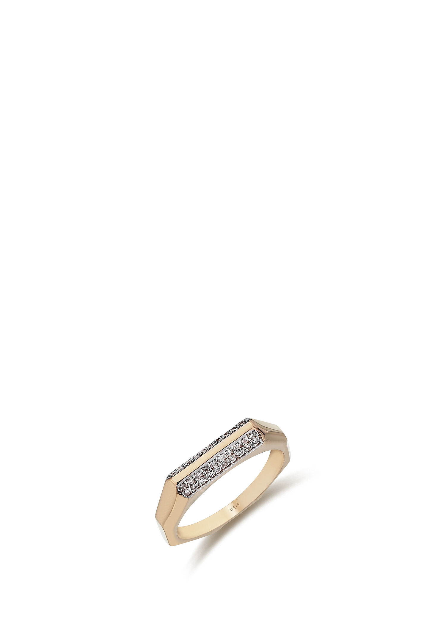 Bone Dia 14 Ayar Rose Gold Kadın Pırlanta Yüzük