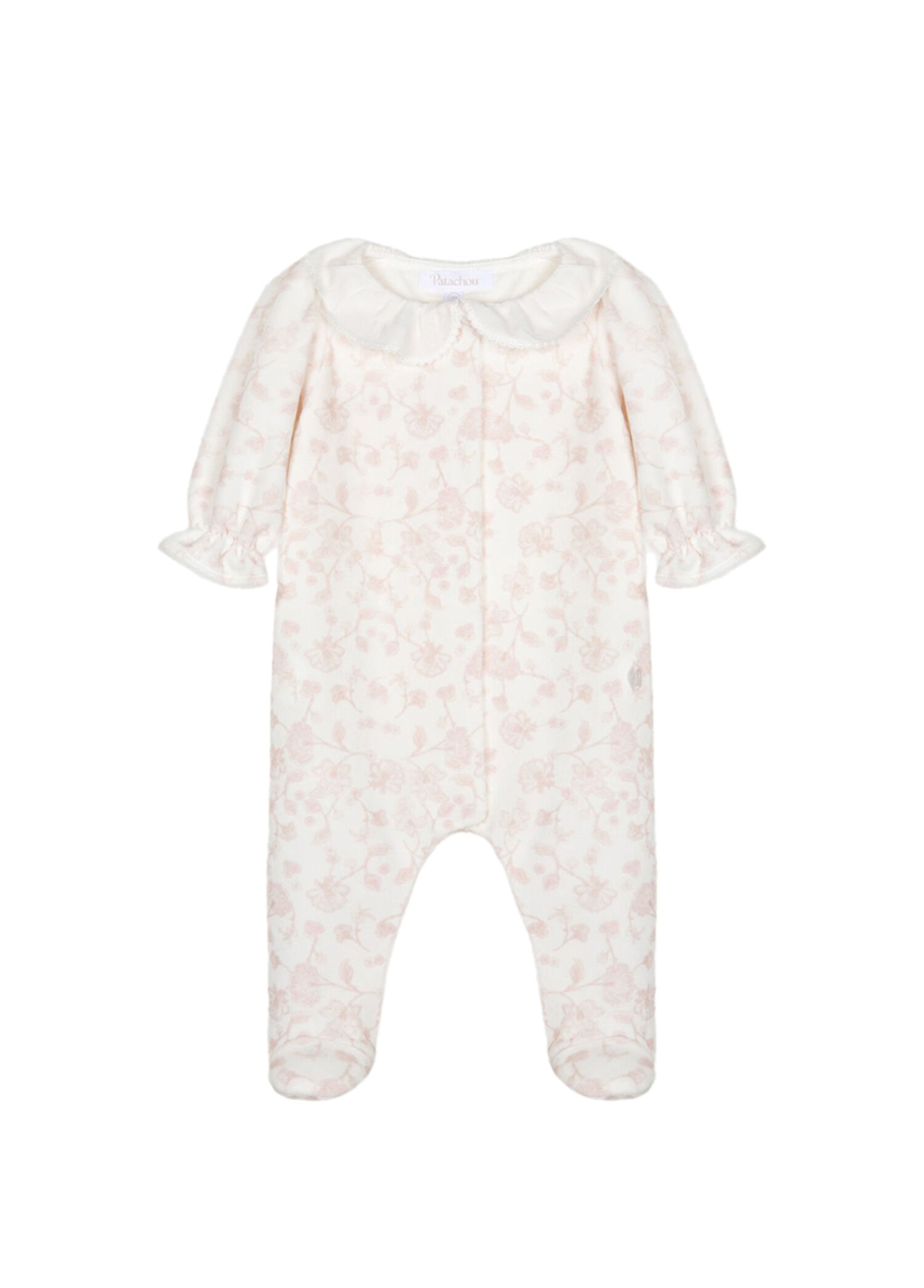 Blush Bloom Pembe Çiçekli Kız Bebek Tulum