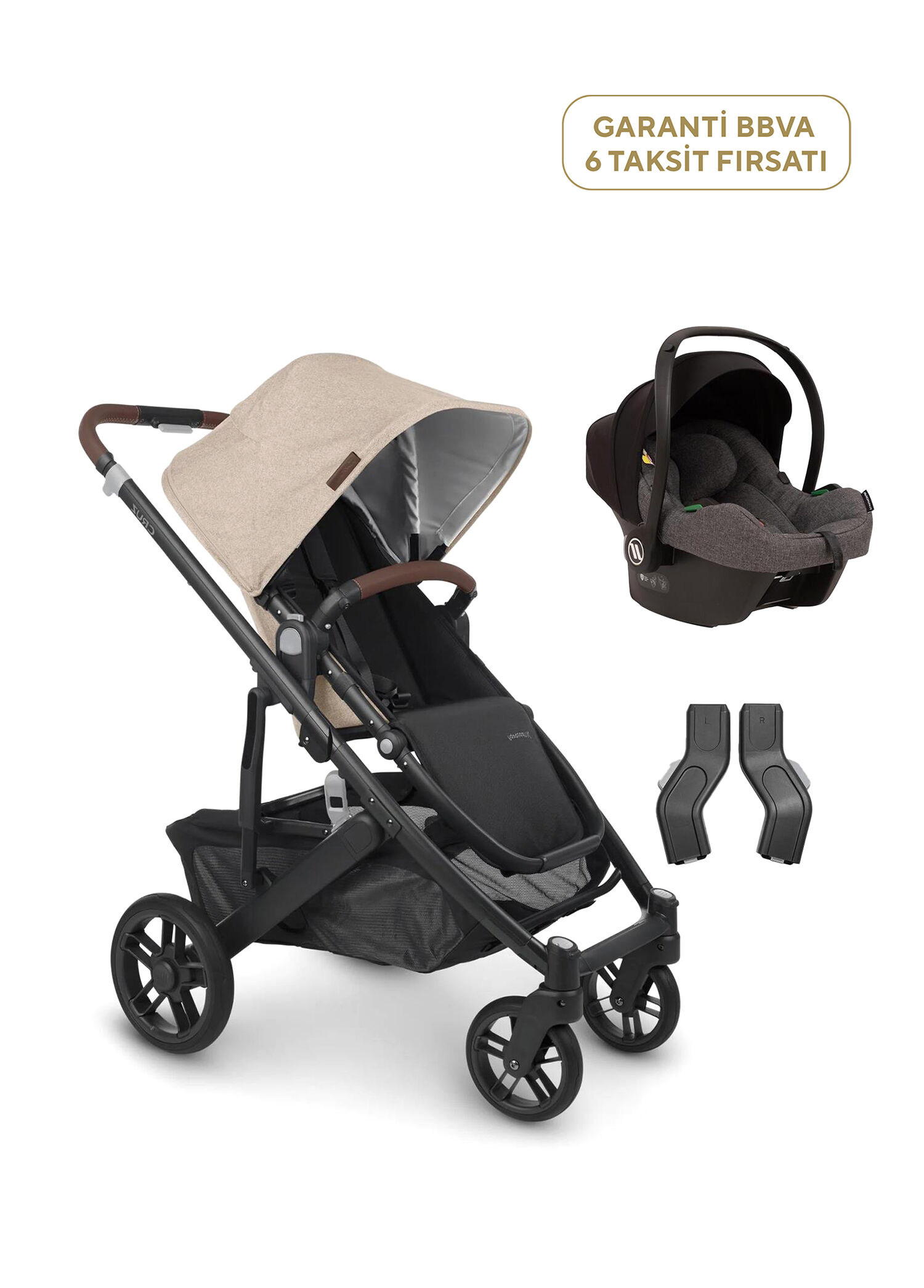 Cruz V2 Cosmo Liam Grey Seyahat Sistem Bebek Arabası