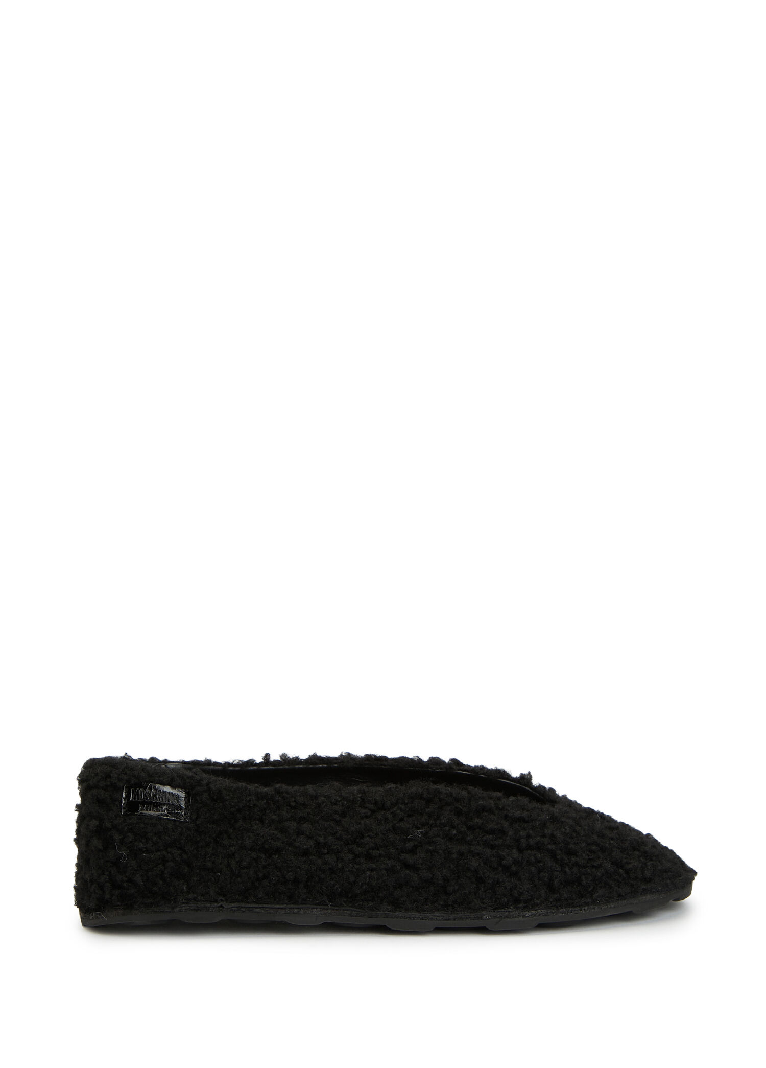Siyah Shearling Babet